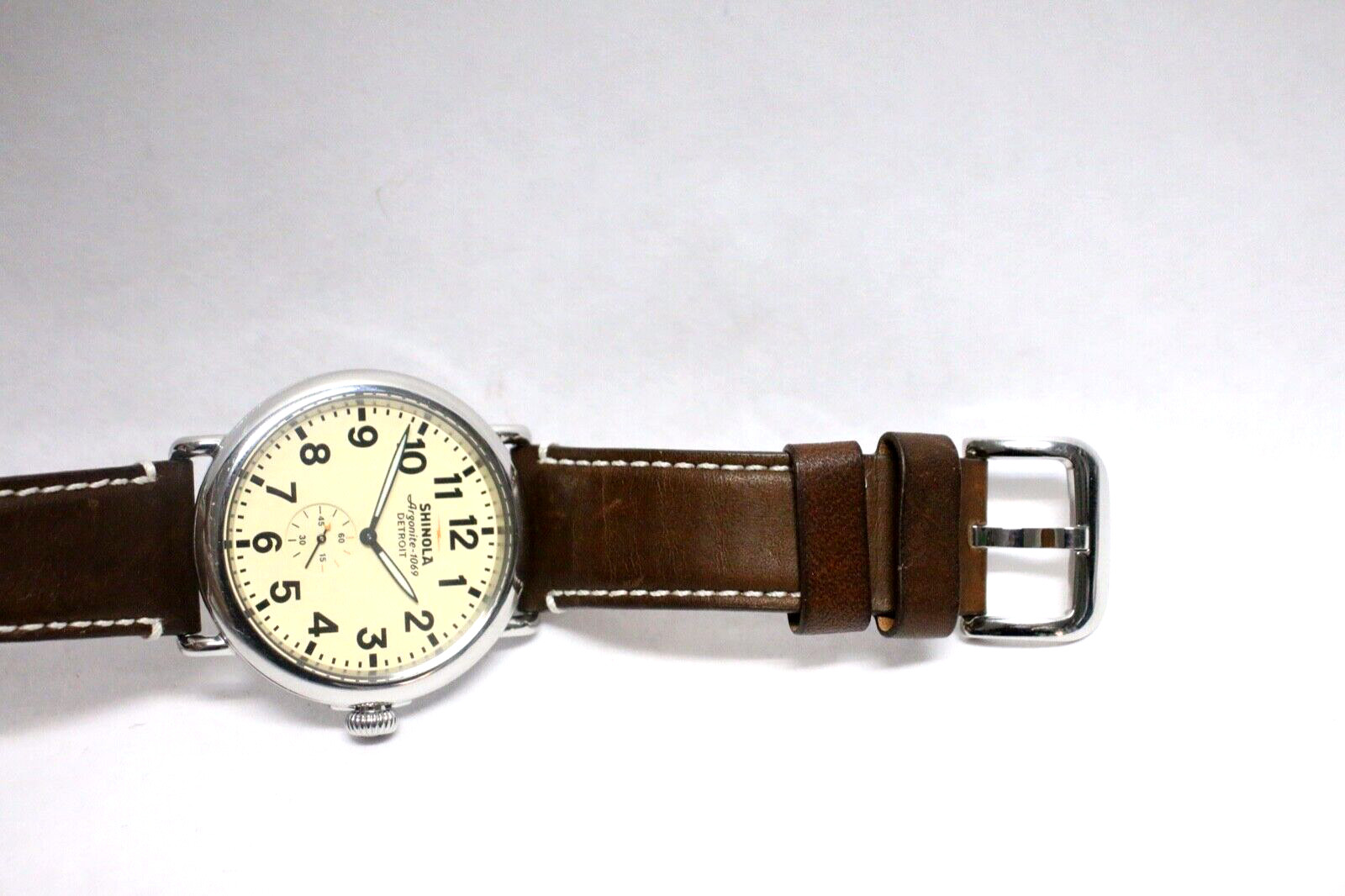 Shinola Runwell 47mm Watch S0110000039 Shinola Argonite -1069 cream dial 47mm