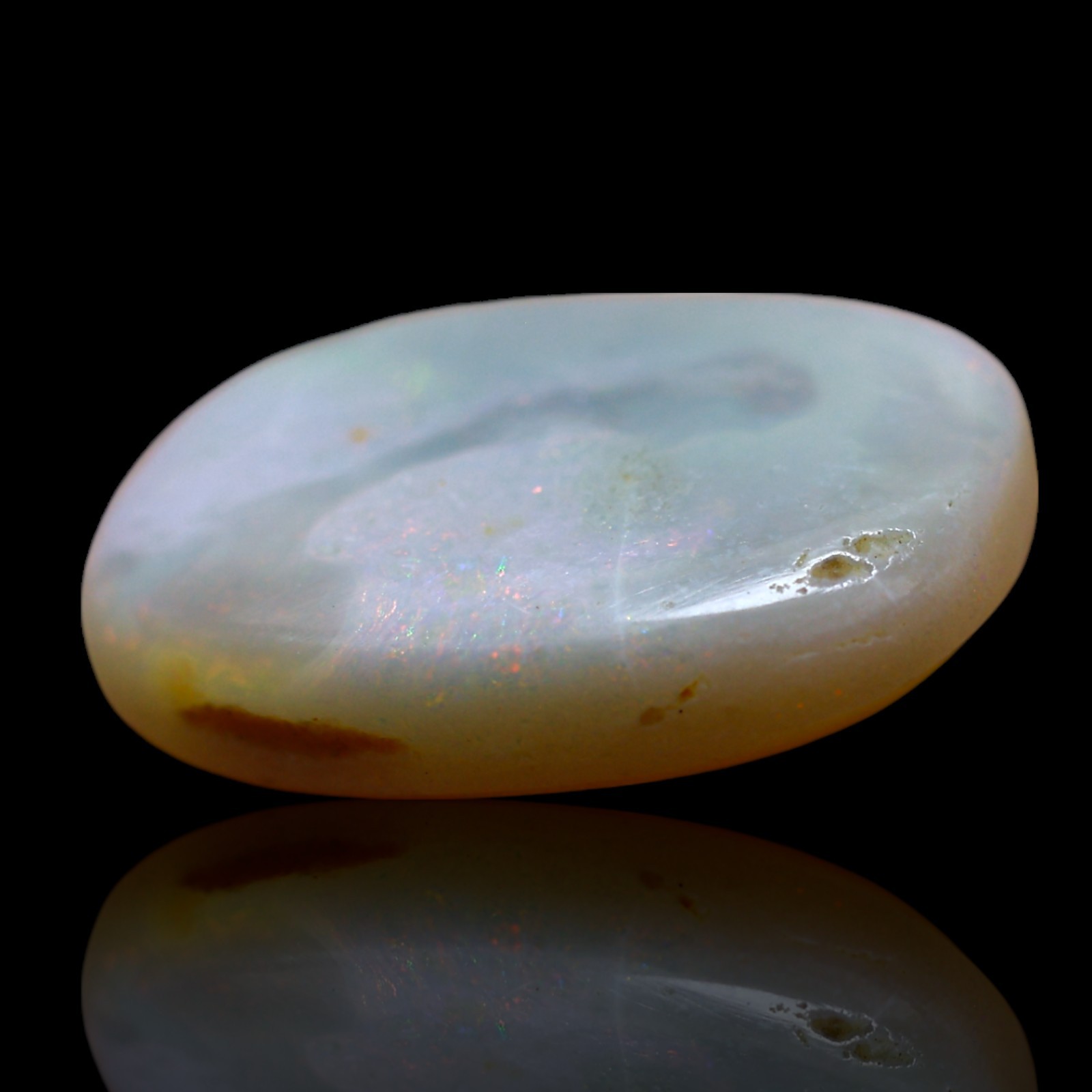 7.00 Cts Natural Australian Fire Opal Gemstone Oval Wirewrap Cabochon 16x13x4 mm