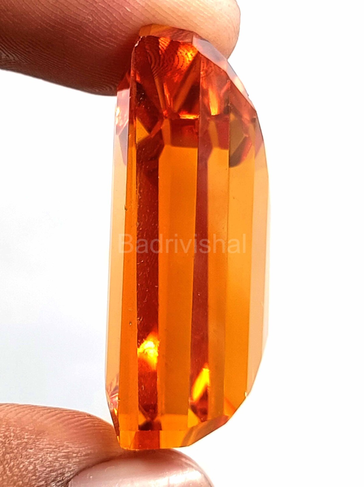 105 Ct IGL Certified Yellow Citrine Brazil Fancy Cut Loose Gemstone EUW