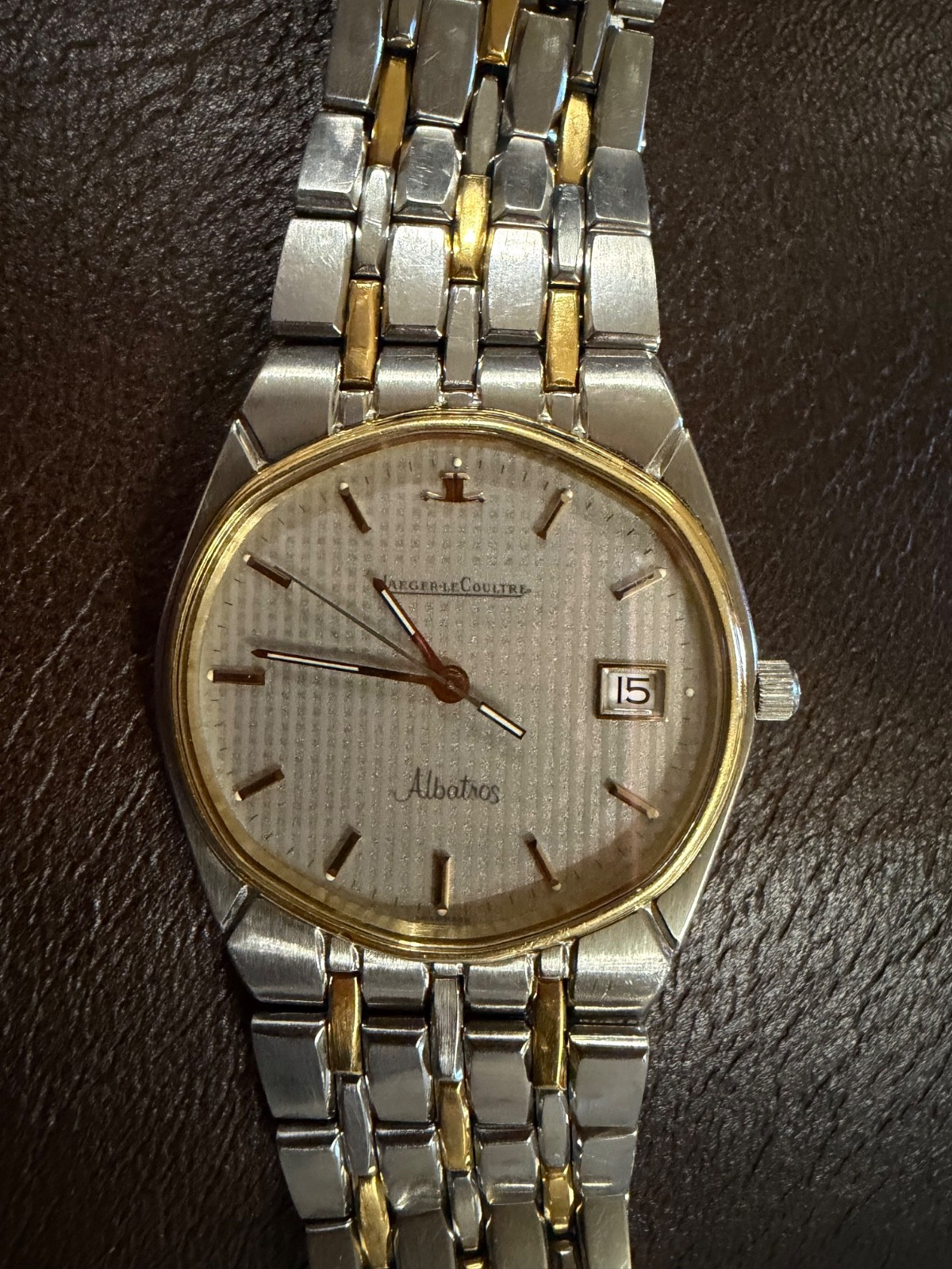Jaeger-Le-Coultre Albatros Watch Sapphire Crystal Gold Bezel… ENDING SOON