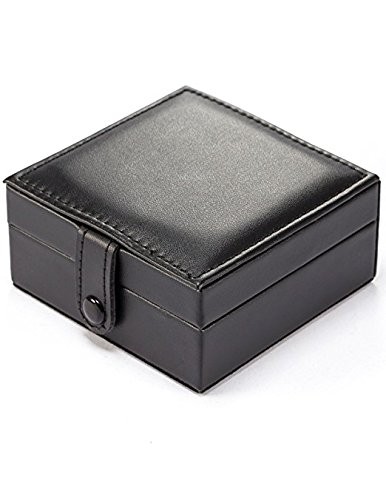 Treeweto Luxury PU Leather Pocket Watch Box Display Storage Case
