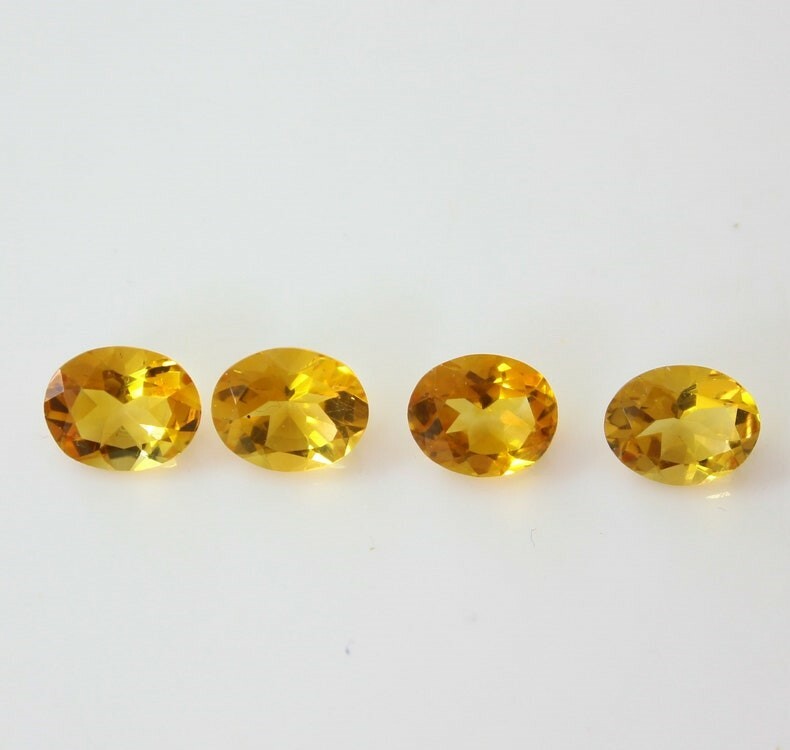 200 Pcs Natural Citrine 5x3mm Oval Shape Faceted Cut Calibrated Loose Gemstone