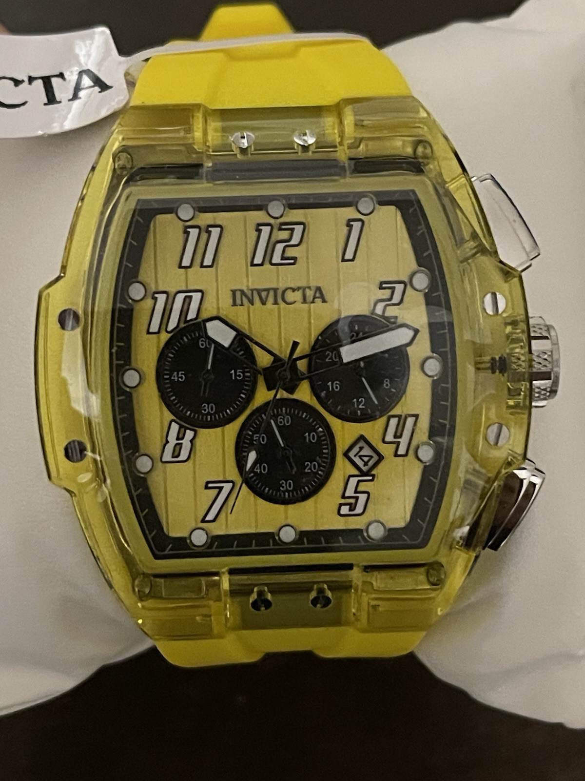 Invicta S1 Rally Kinesia Anatomic Men’s Watch – 47mm, Yellow (45482)
