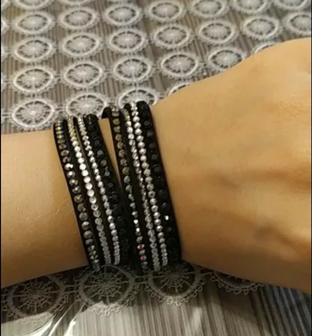 Fashion Jewelry Rhinestone Crystal Wrap Multi Layer Women’s Bracelets 38-2