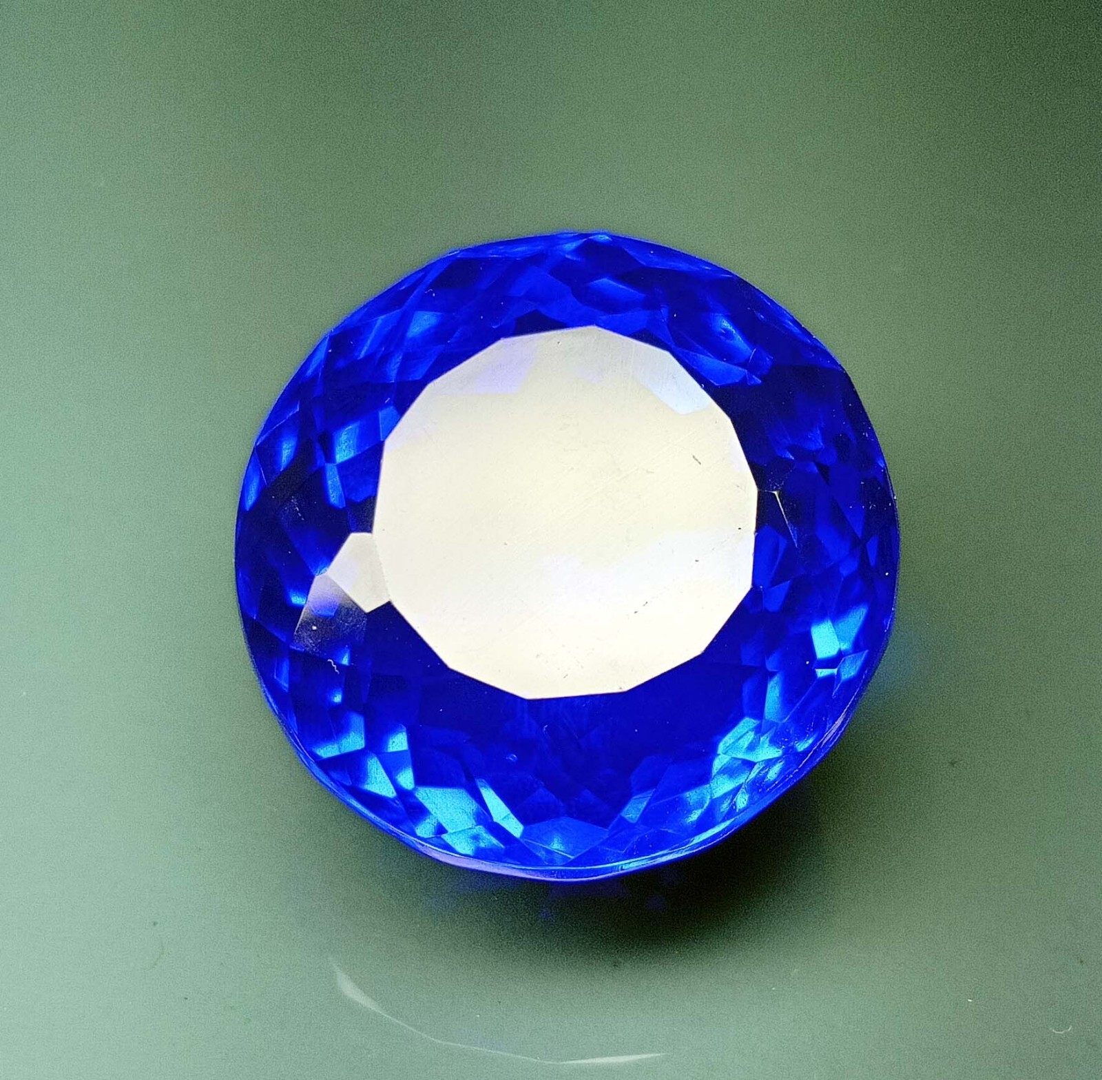 Round Cut 85+ Ct Royal Blue Topaz Natural Loose Gemstone For Pendant Making
