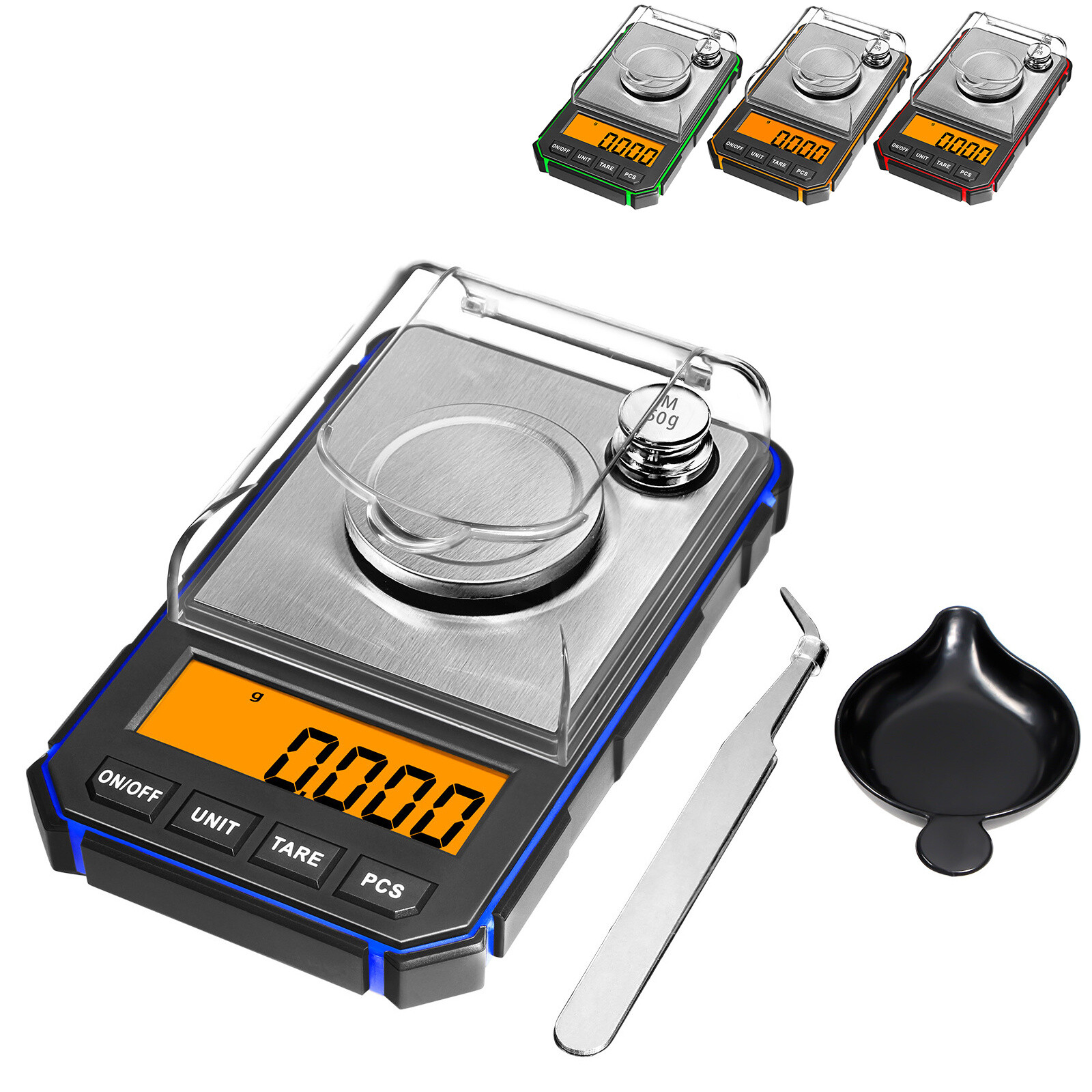 0.001g Mini Electronic Scale Scale Precision Milligram 50g Calibration Weights