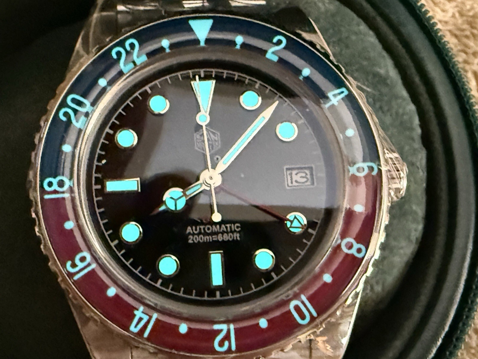 San Martin Automatic GMT 40MM 20Bar Automatic Sapphire Bidirectional Bezel