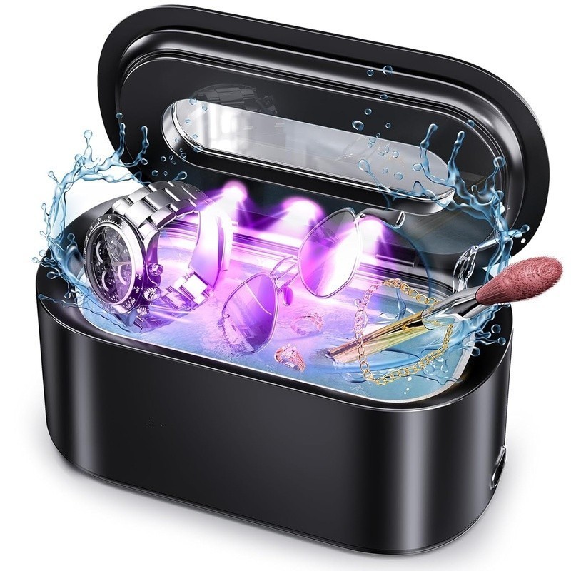 Ultrasonic Jewelry Cleaner 300s Deep Cleaning 48000Hz Dual Mode Portable Machine