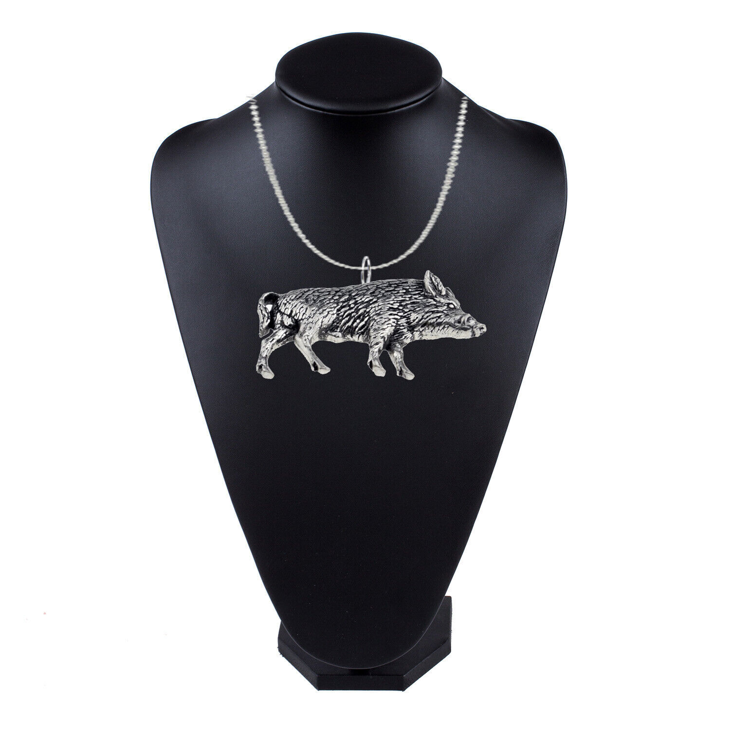 A18 Wild Boar 1 Antique Bronze or silver necklace size 16 18 20 24 30 inch