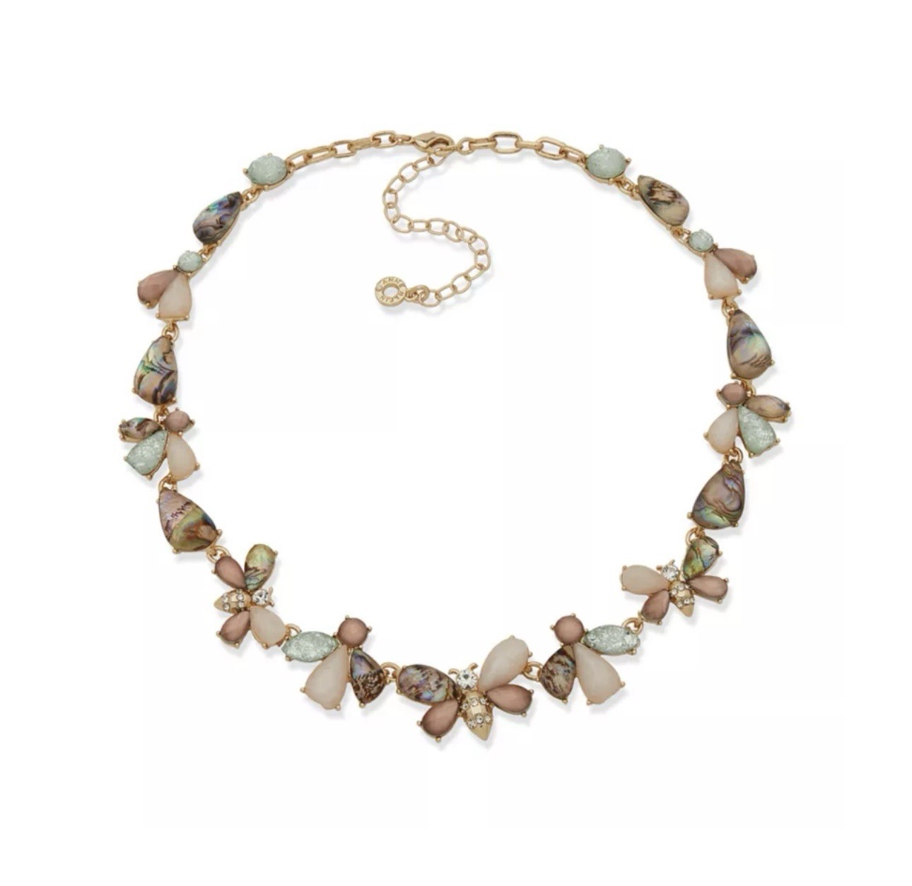 Anne Klein Gold Tone Multi Bee Motif Collar Necklace – NWOT