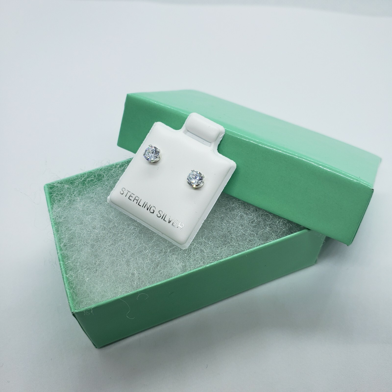 Tiny Sterling Silver Cubic Zirconia Stud Earrings Cartilage Nose Studs 2mm-4mm