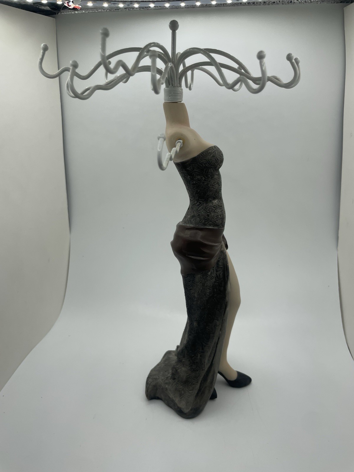 Elegant Mannequin Jewlery Holder (Black Dress)