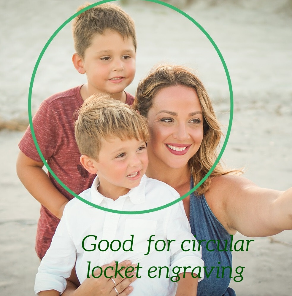 Locket With Mother of Pearl Custom Photo/Picture Necklace Personalized Engraving
