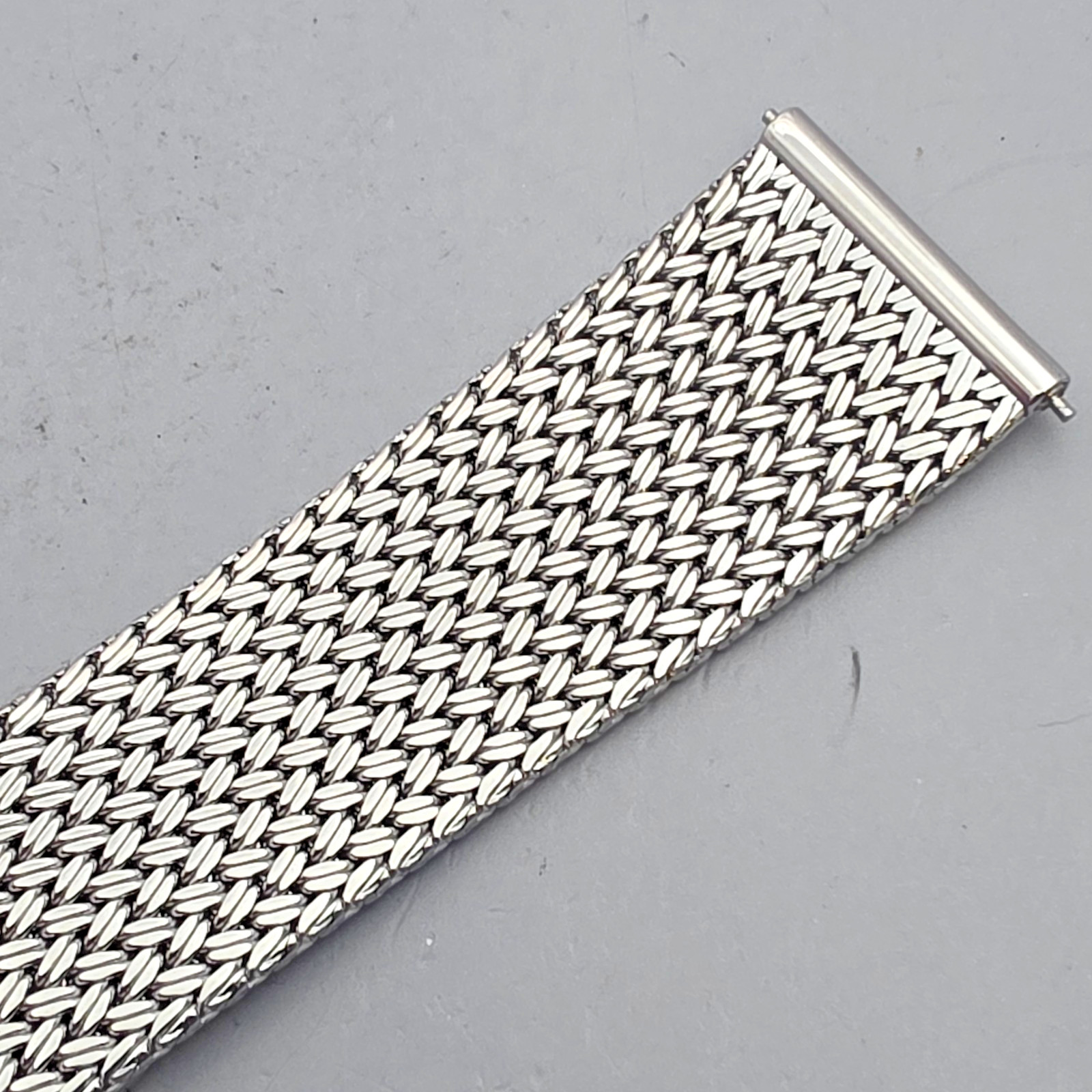 Unbranded Stainless steel mesh watchband/Bracelet 20mm Woven Texture