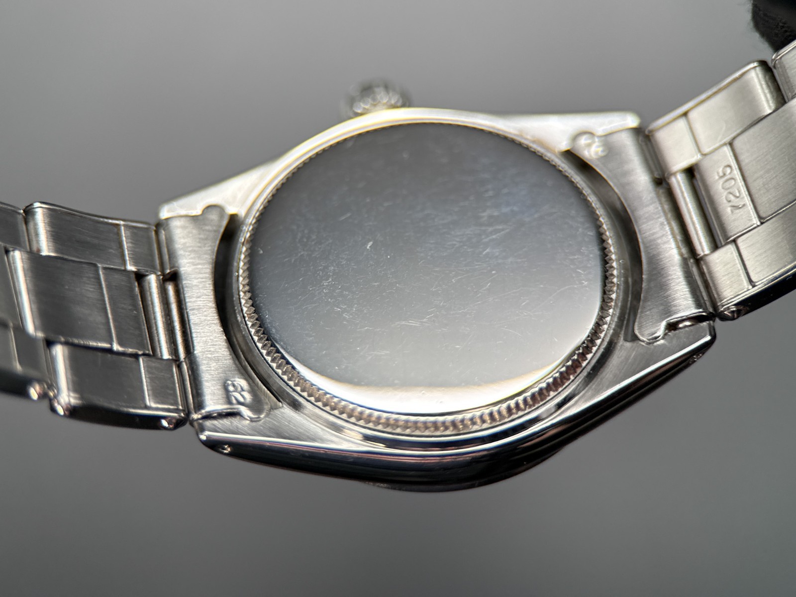 Vintage Rolex OysterDate 6466 Black Dial Oyster Rivet Bracelet Manual 30mm 1967