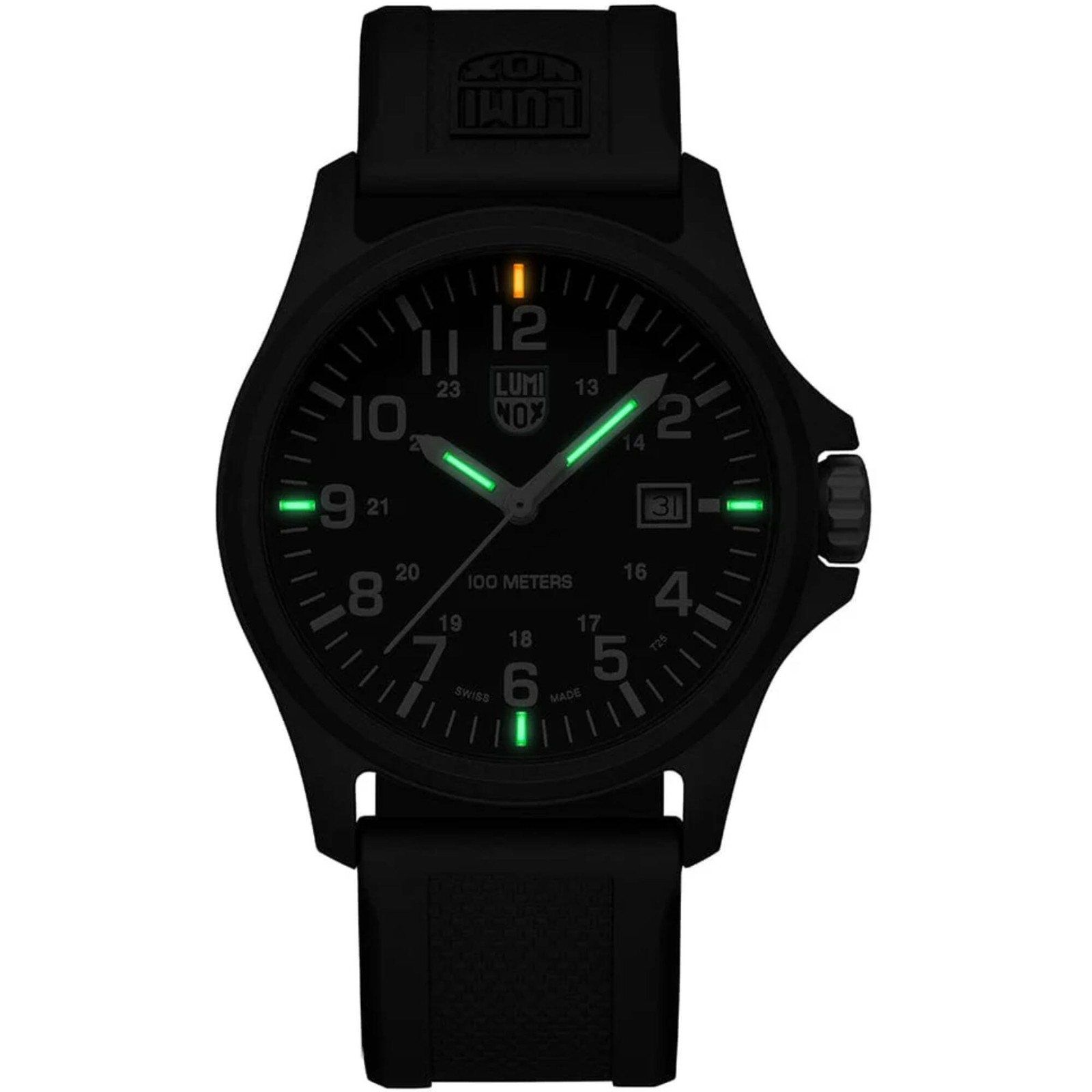 Luminox Men’s Watch G Quartz Black Dial Rubber Strap Date X2.2401