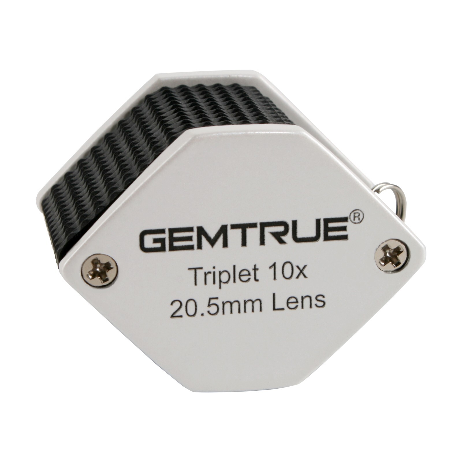 GemTrue Jewelry Loupe Diamond Loupe 20.5mm 10x Triplet Loupe with Rubber-grip