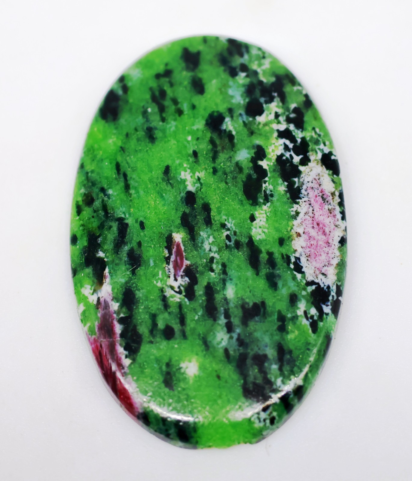 58 Ct 5X27X43 mm Natural Sapphire Ruby Zoisite Oval Cabochon Gemstone KU-171