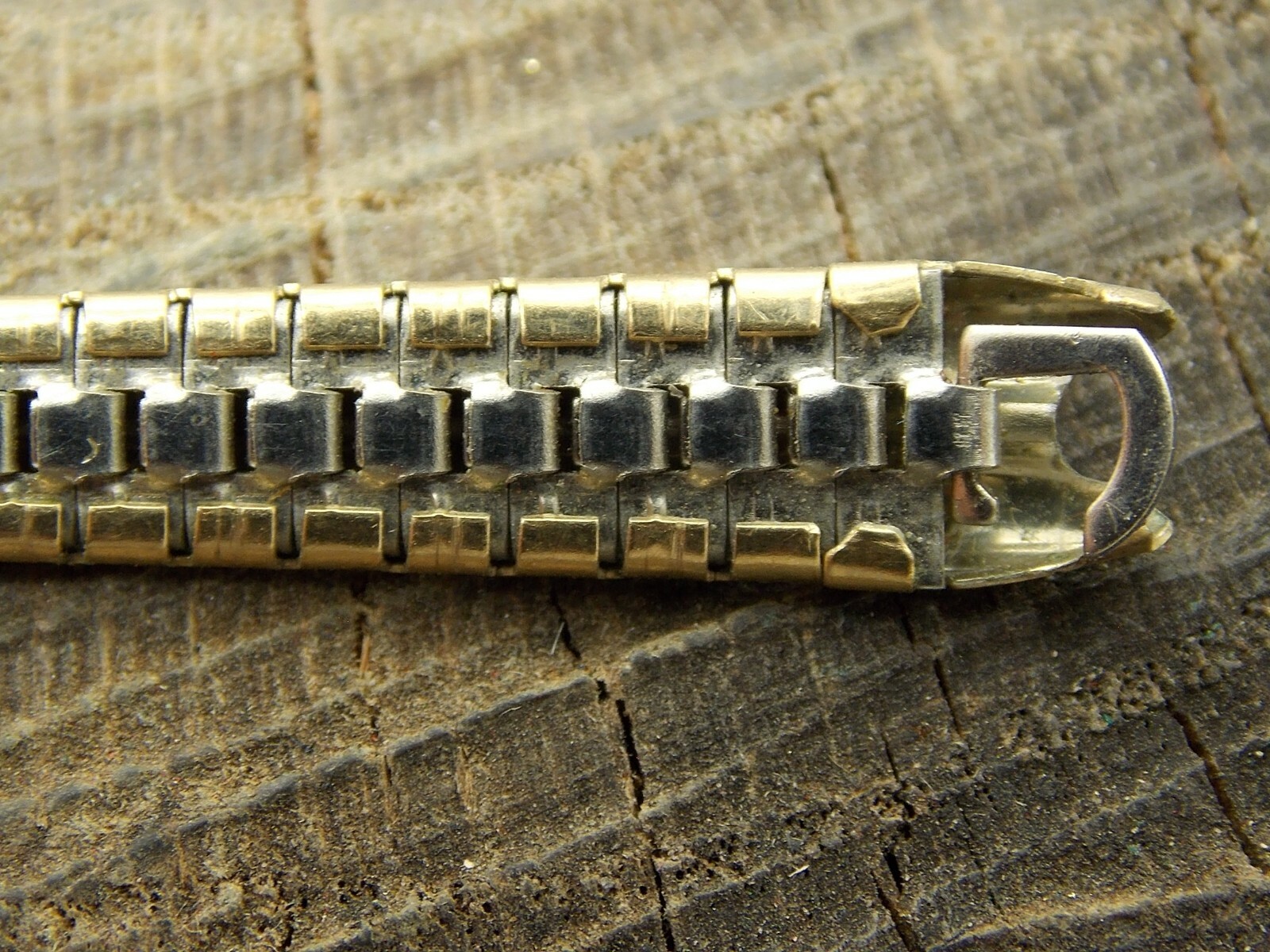 NOS Vintage Butterfly Clasp Gold Filled Watch Band C-Ring Unused Mira-Flex USA
