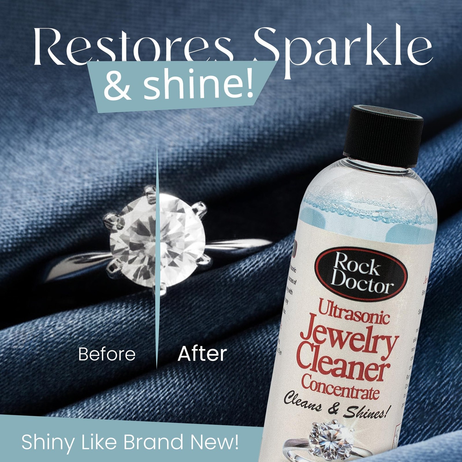 Ultrasonic Jewelry Cleaner Concentrate – Gentle Solution for Diamonds, Gold, …