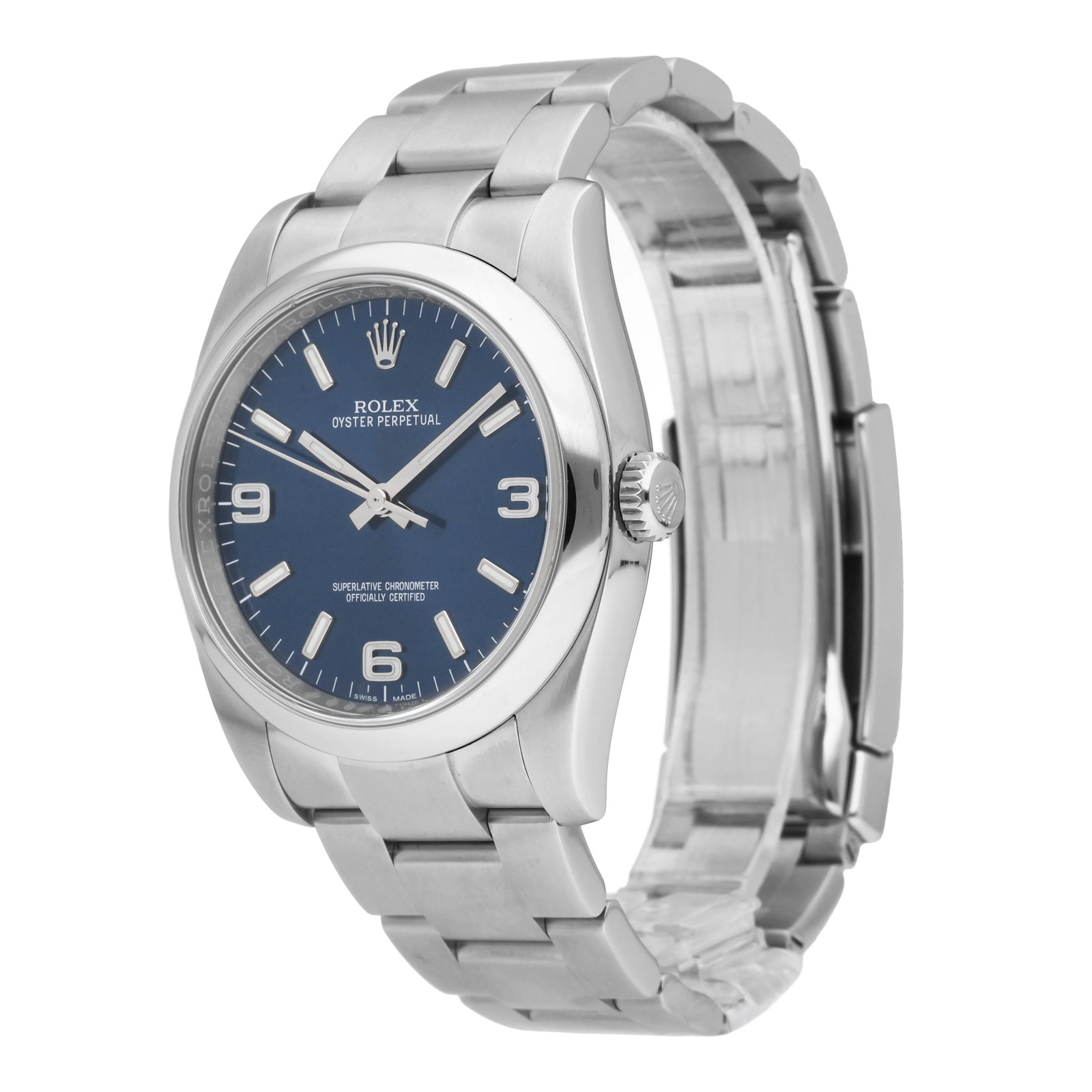 Rolex 2015 Oyster Perpetual Blue Dial 36mm Automatic Men’s Watch 116000