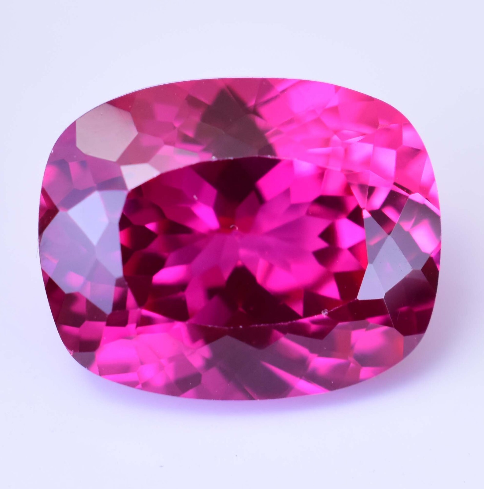 18.80 Ct Natural Mogok Rose Red Ruby Cushion Stunning CERTIFIED Loose Gemstone