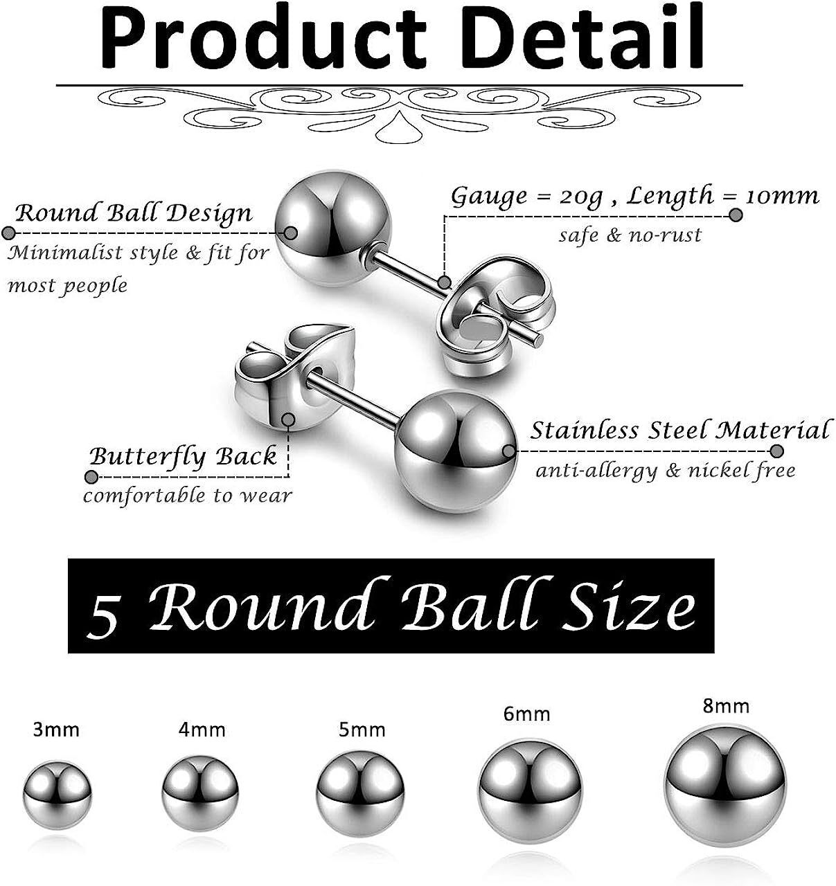 2 Pcs Industrial Scaffold Bar Ear Lip Piercing Barbell Stianless Steel Gift