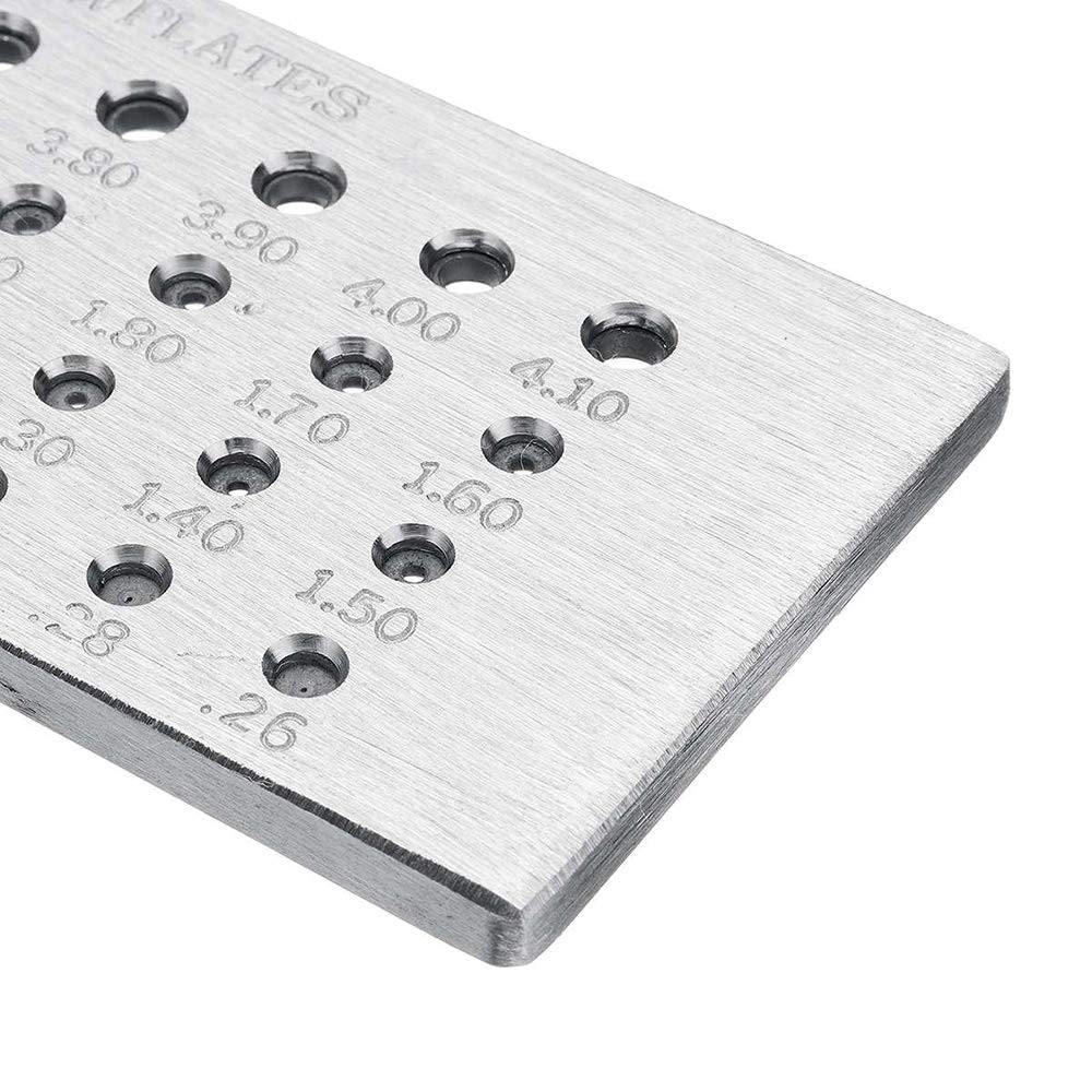 Tungsten Carbide Wire Drawplate 52 Round Holes 0.26-4.0mm Wire Drawing Plate