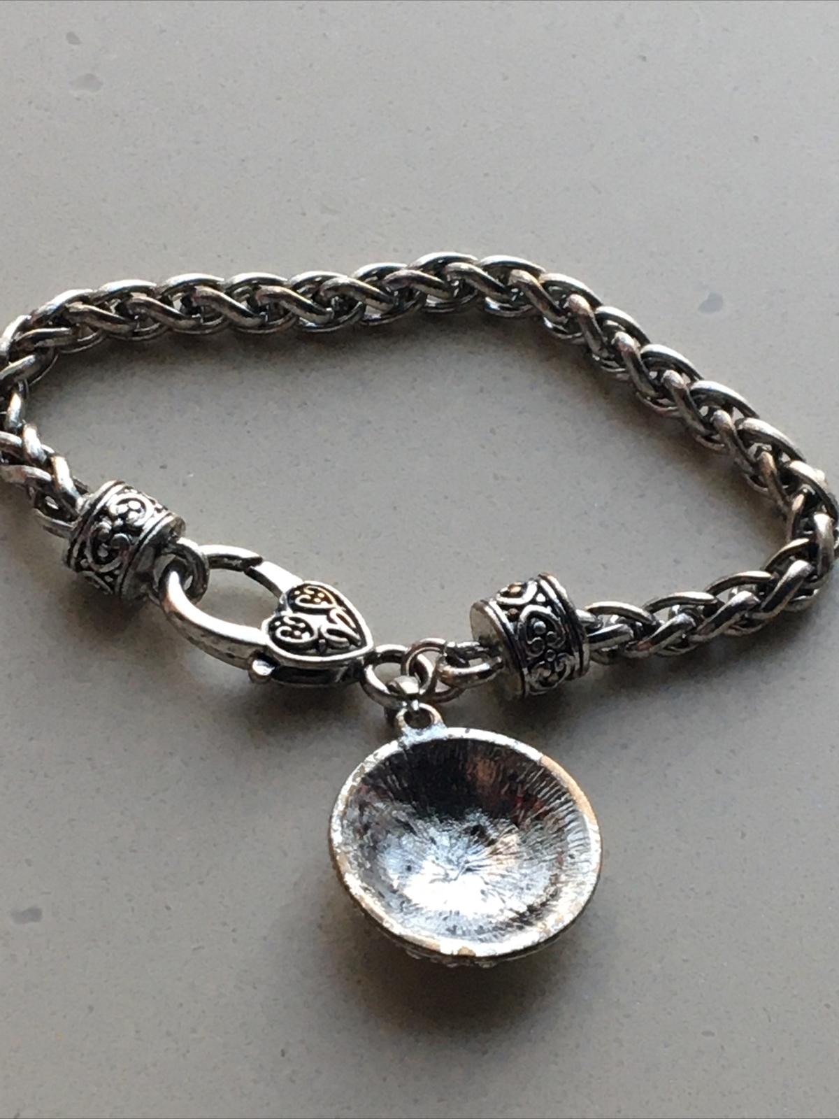 Vintage Small One Size None Stretch Baseball Novelty Silver Rhinestone Bracelet