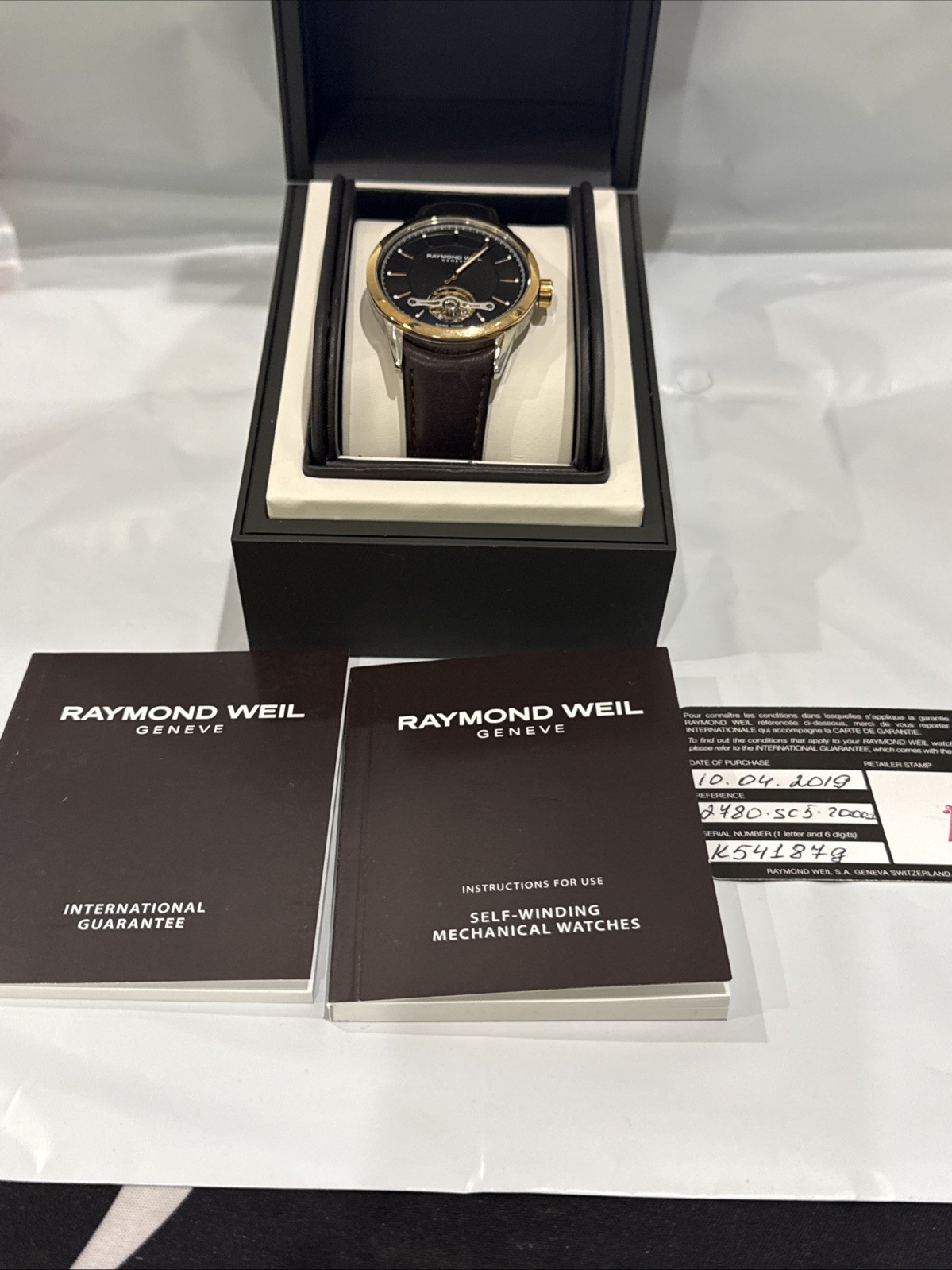 Raymond Weil Freelancer Automatic Steel Leather Mens Watch 2780-SC5-20001
