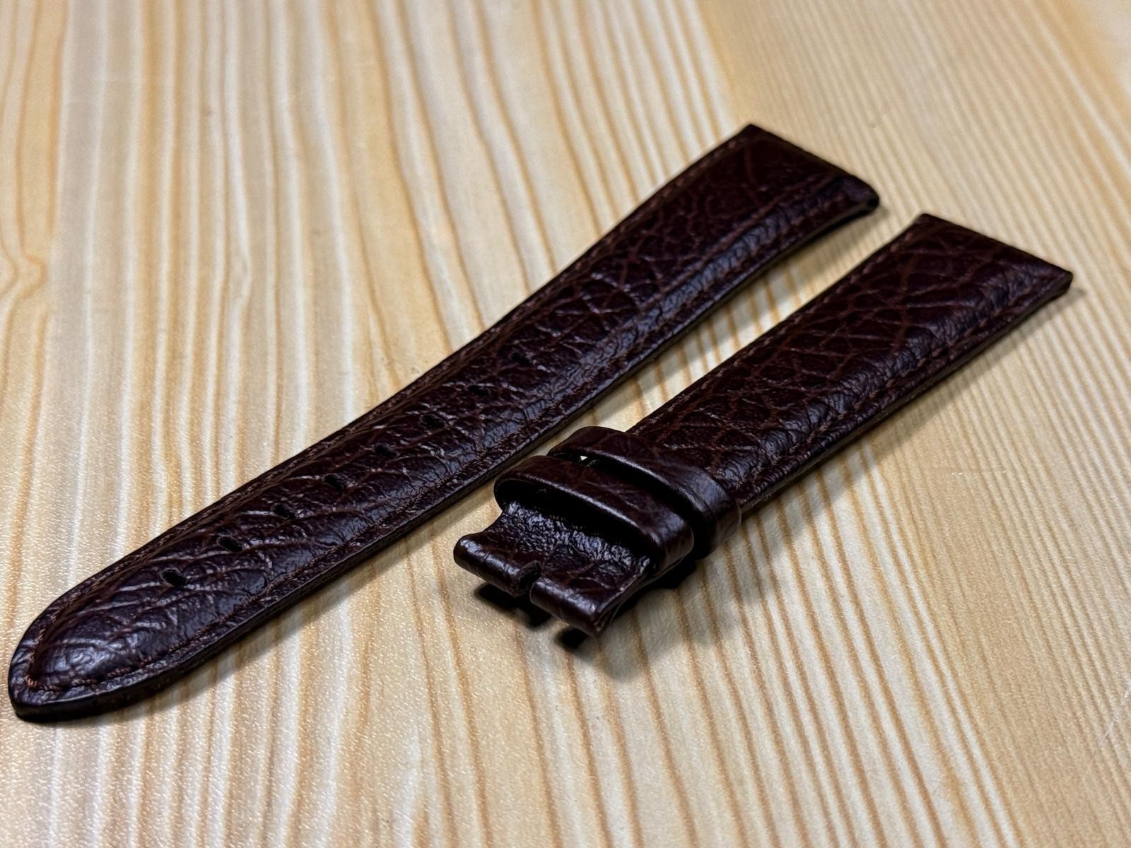 2mm Condor Genuine Brown Leather Watch Strap/Band Without Buckle