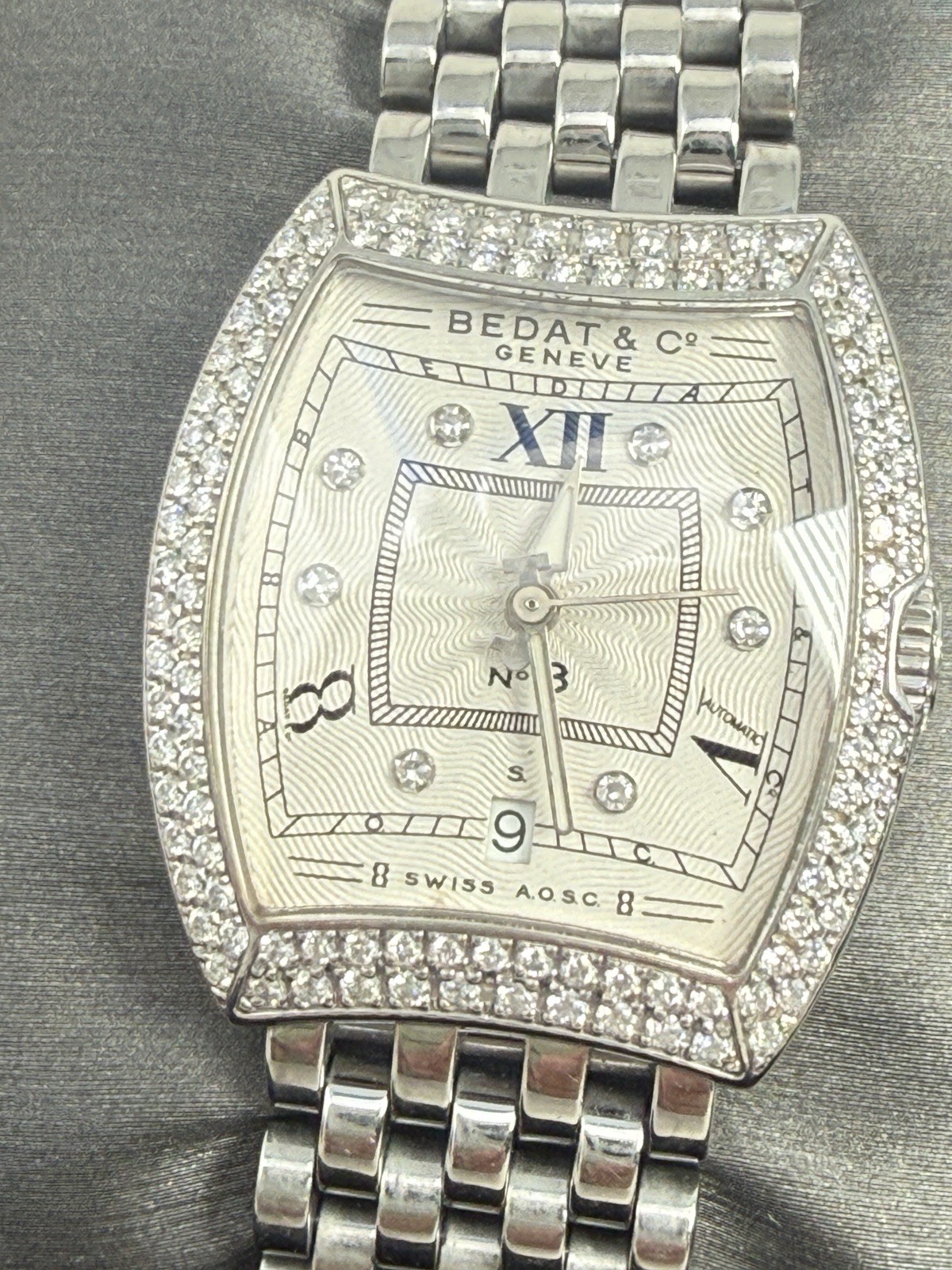 Bedat & Co. Geneve- No.3- Ref 314 Diamond Automatic Date Ladies Watch