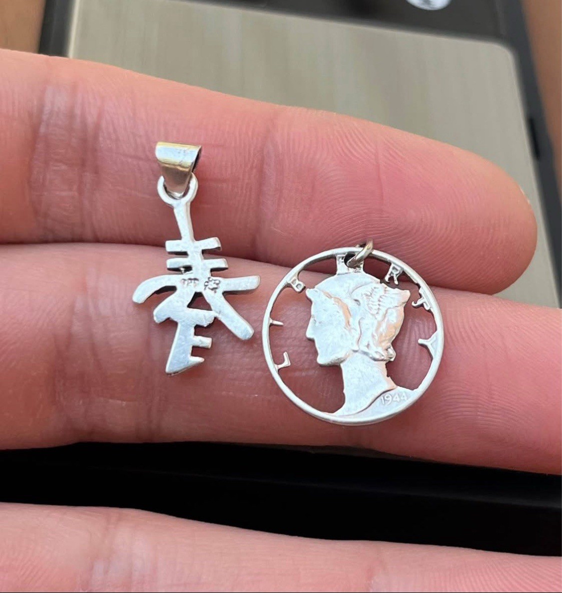 925 Asia Symbol Daintiest Pendant Sterling Silver