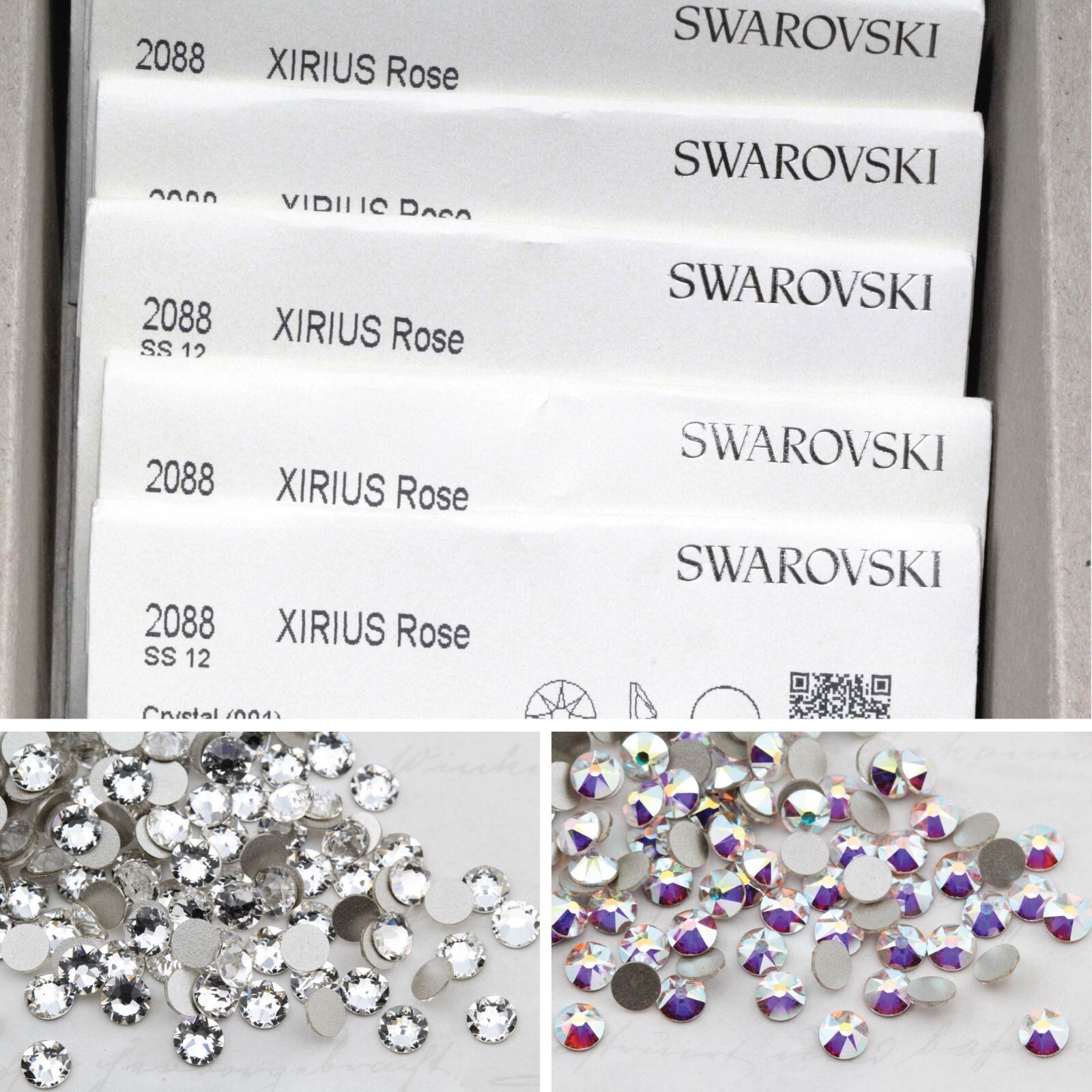 Factory Pack 2058/2088 – Swarovski FlatBack Crystal Foil Rhinestone