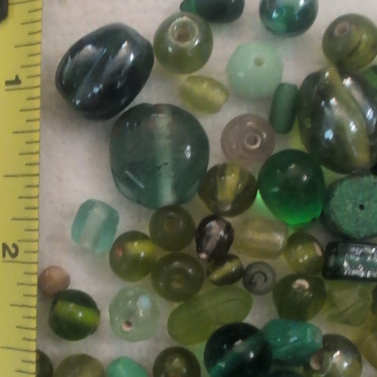 Assorted Glass Spacer Beads, Opaque, 3-8mm, Mixed Colors, 25+ Pcs