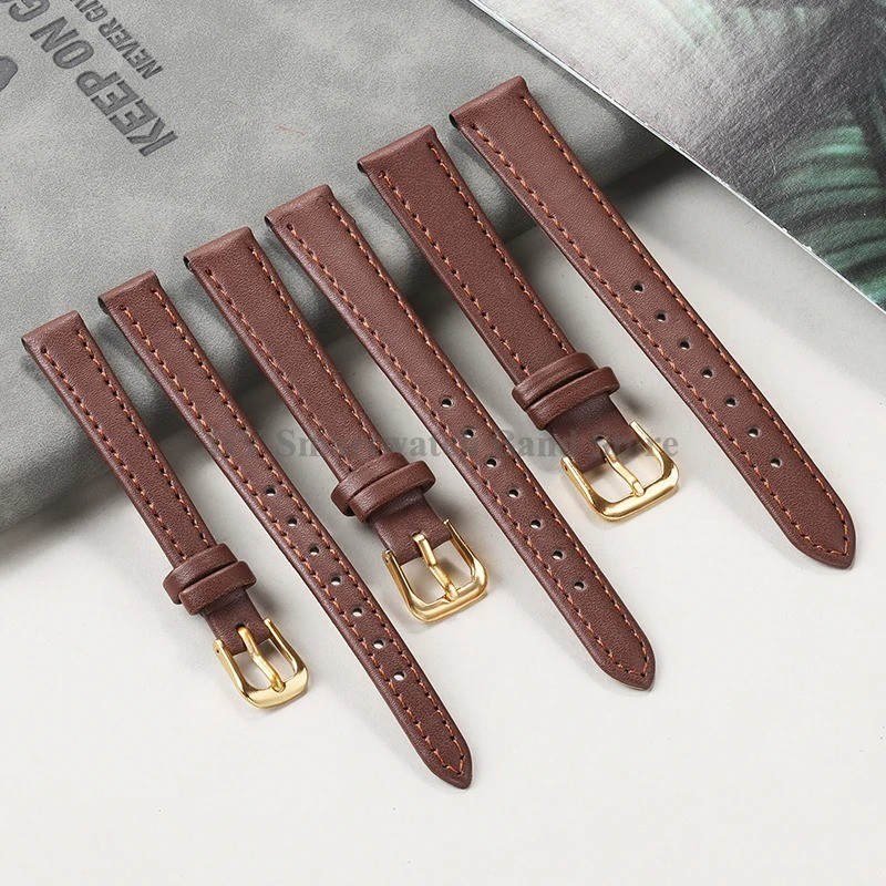 12mm 14mm 16mm 17mm 18mm 20mm 22mm 24mm Genuine Leather Watch Band Strap Bracele
