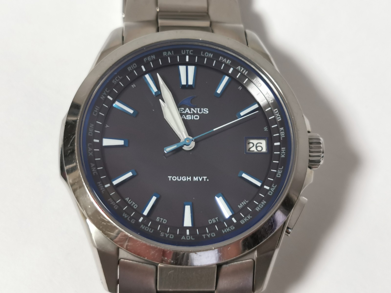 Casio Oceanus OCW-S100 Radio Solar Date Vintage Watch JDM