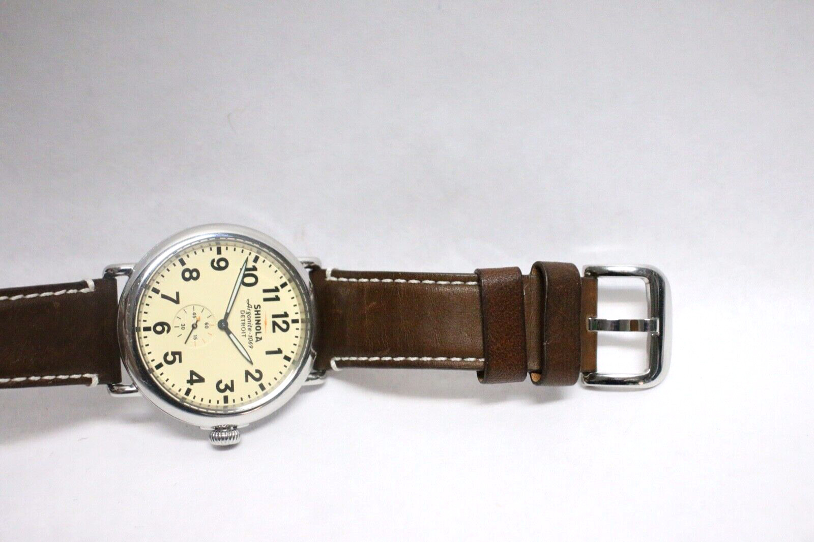 Shinola Runwell 47mm Watch S0110000039 Shinola Argonite -1069 cream dial 47mm