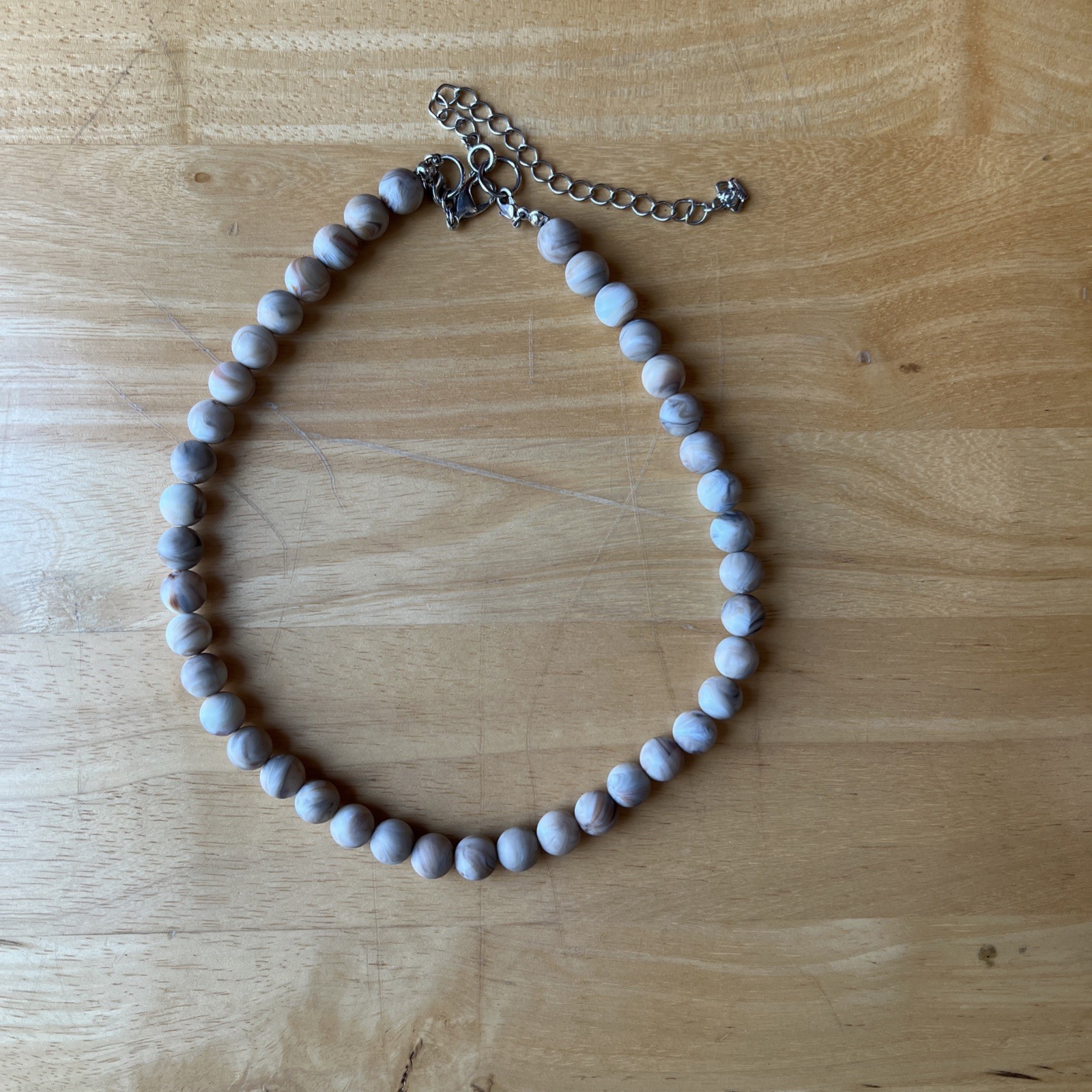 Premier Designs Choker Necklace Beige & Light Rose NIB