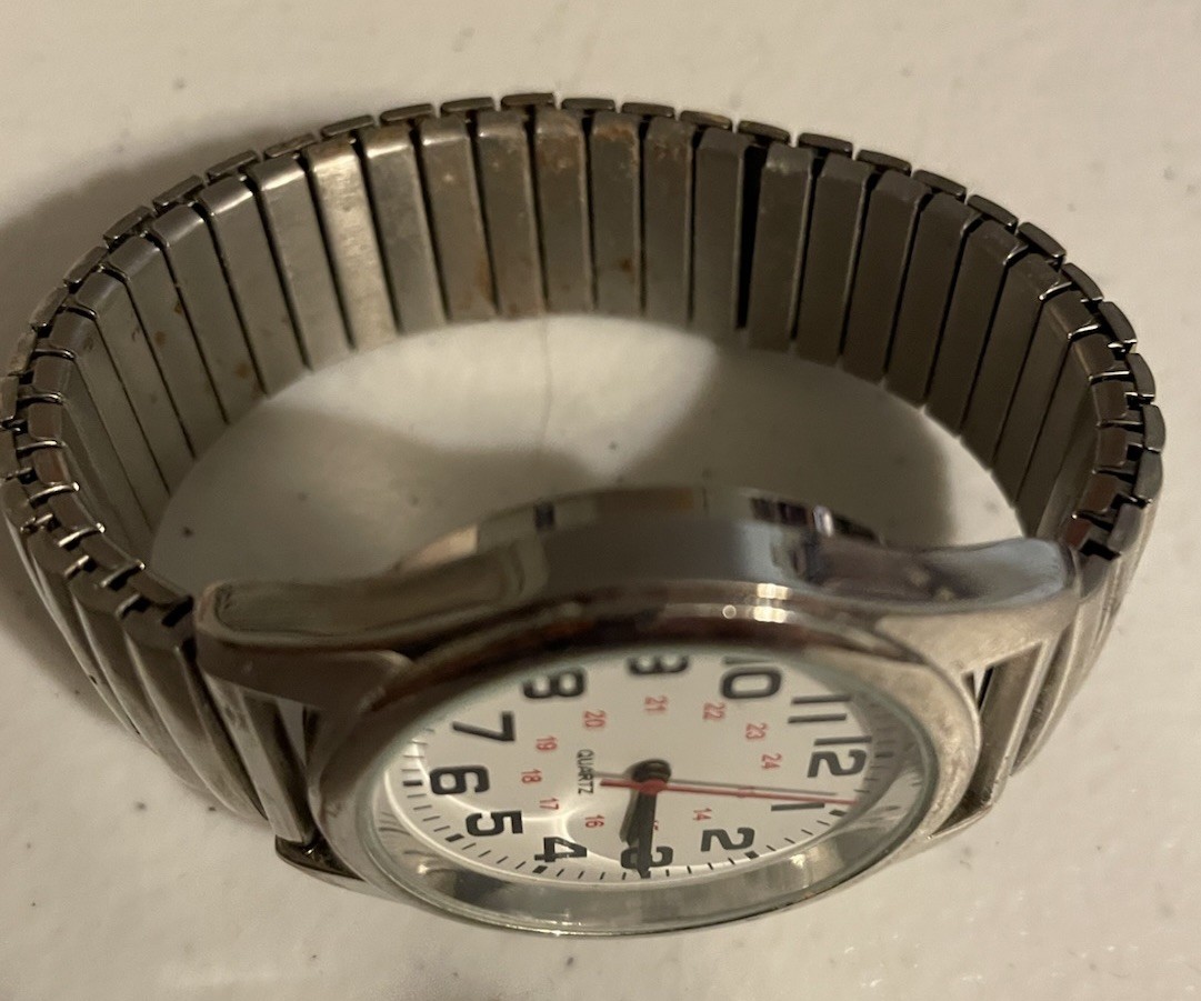 Accutime Watch Corp. WMM5002WM1 Model PC21J Japan Stainless Steel-RUNS