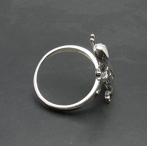 925 Sterling Silver Lizard Gecko Ring Handmade Nickel Free