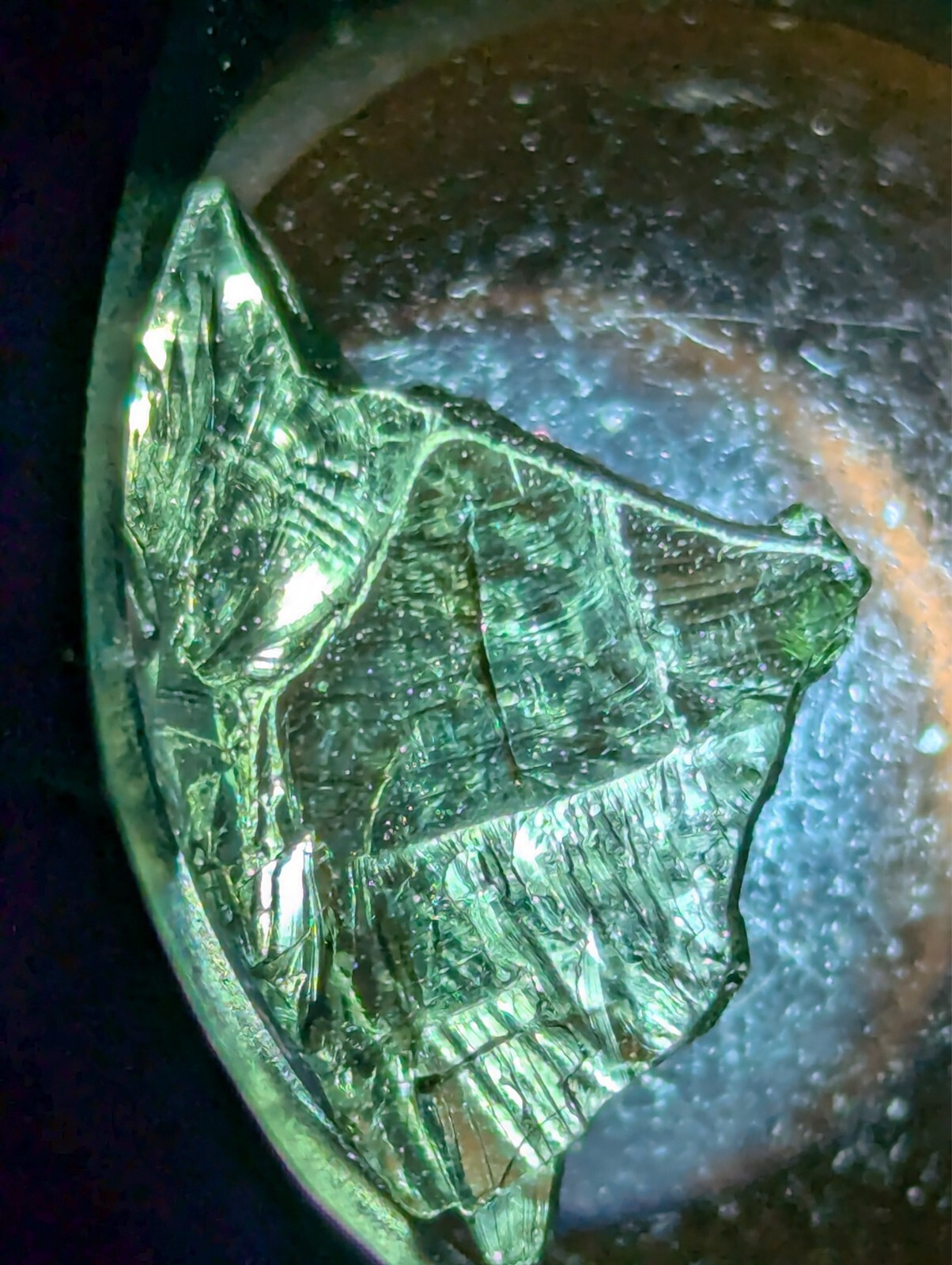 USA Seller 3.85 Natural Hiddenite Eye clean facet rough gemstone