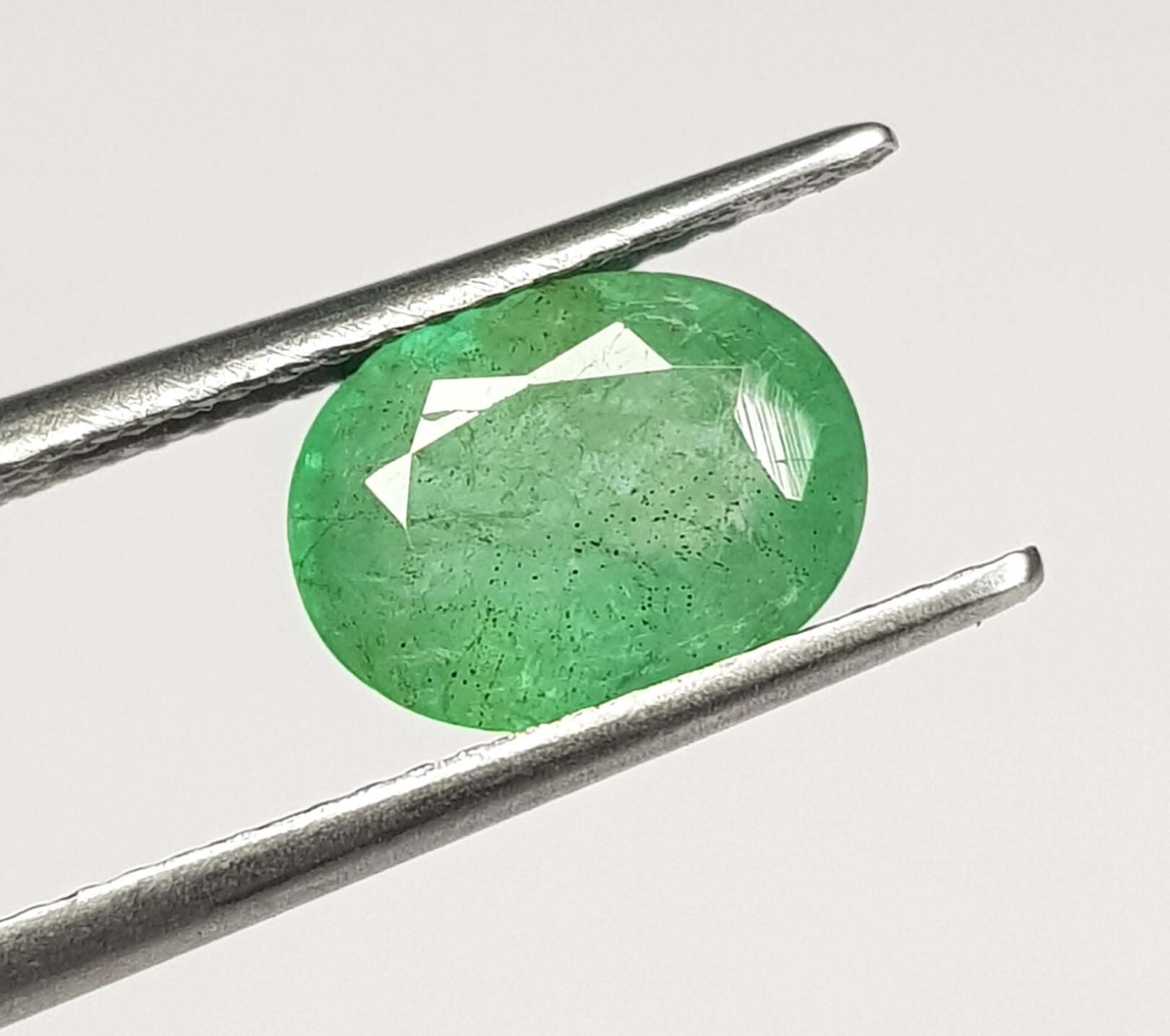 1.52 Ct Top Rich Green Natural Emerald Oval Cut 8.7X6.1 mm Certified Loose Gems