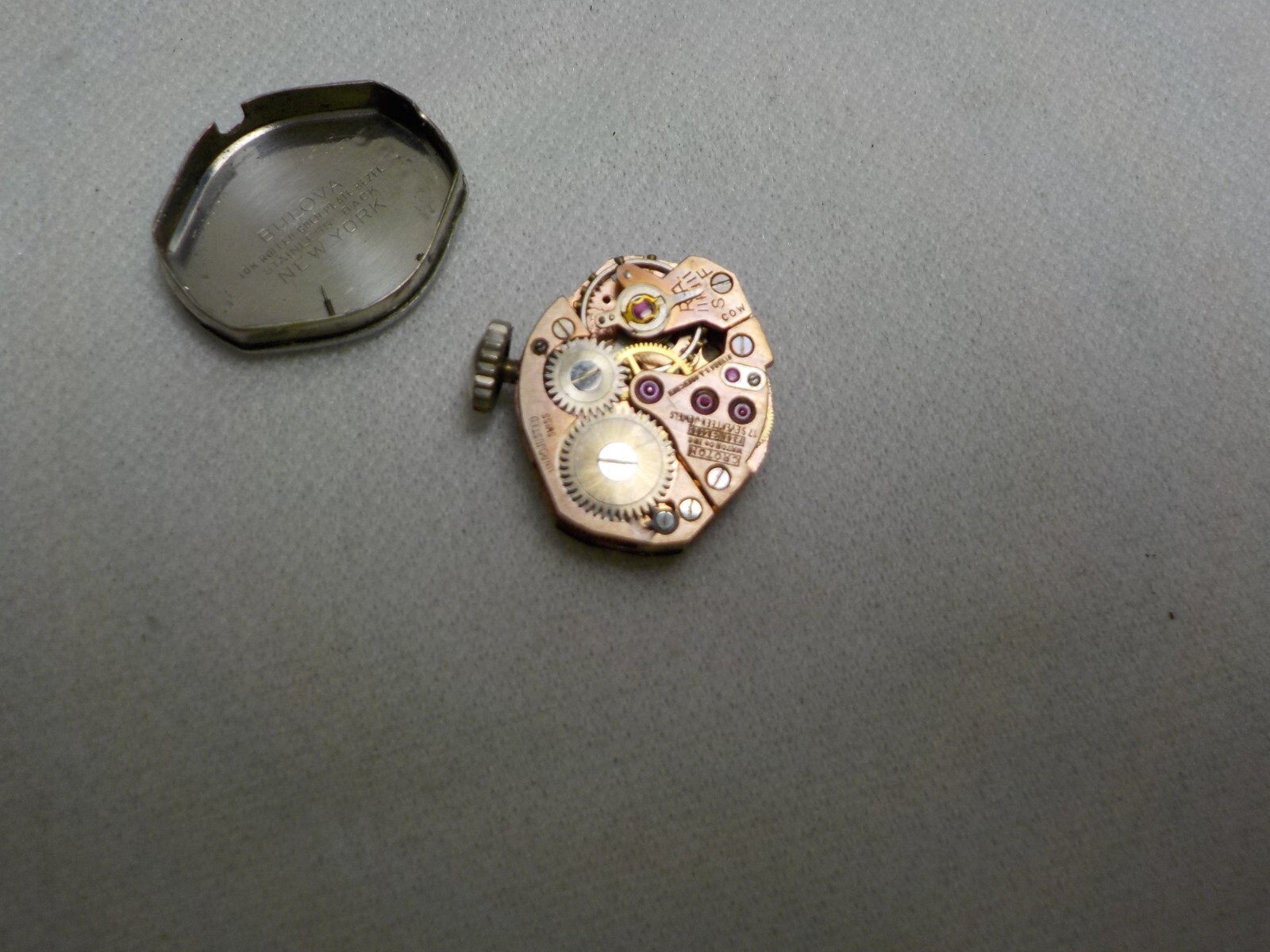 VINTAGE CROTON NIVADA GRENCHEN LADIES WRIST WATCH 1OK RGP WATCHMAKER