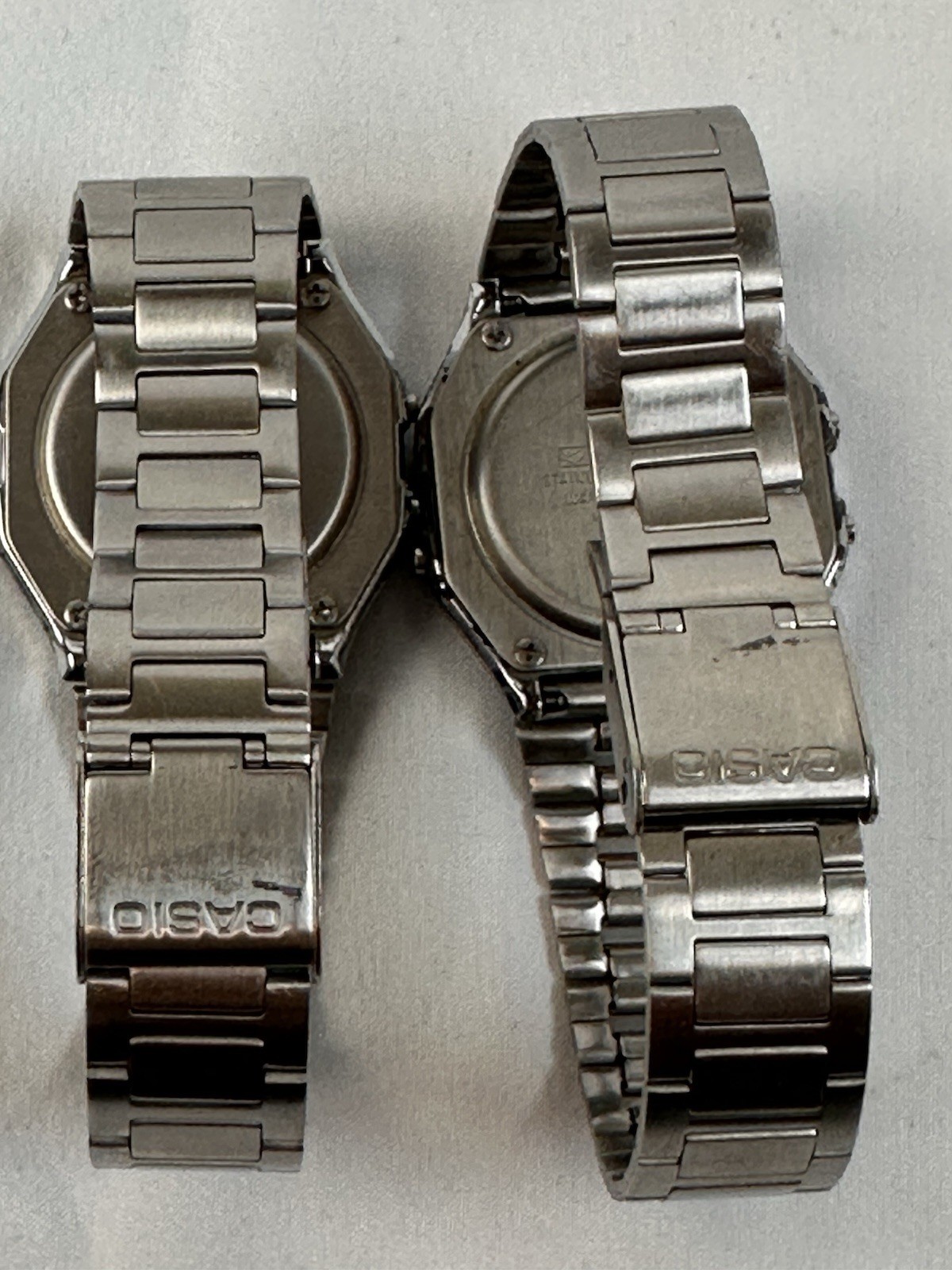 2 Casio Men’s Retro Digital Watch Water Resistant Alarm Chrono A158WE & A158W SS