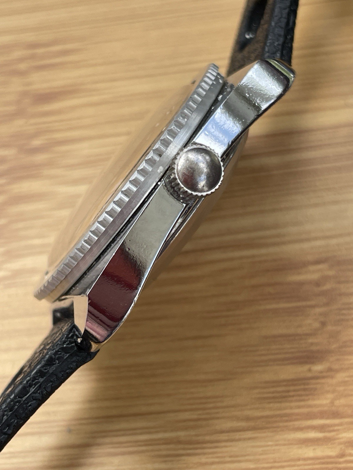 Rare CLEAN 1977 Timex Viscount Racing stripe Men’s Watch Automatic rally style