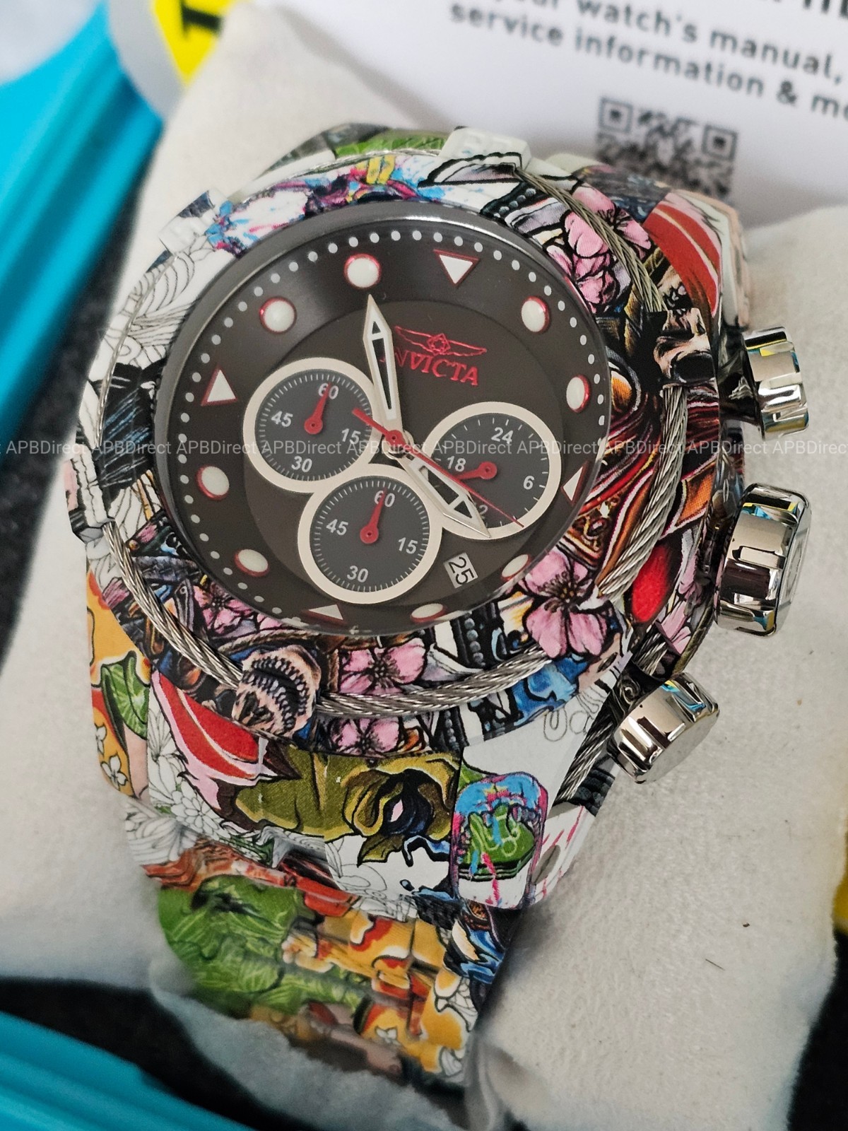 Invicta – Bolt ZEUS – HYDROPLATED – Aqua Plated Chronograph – 53mm mens watch