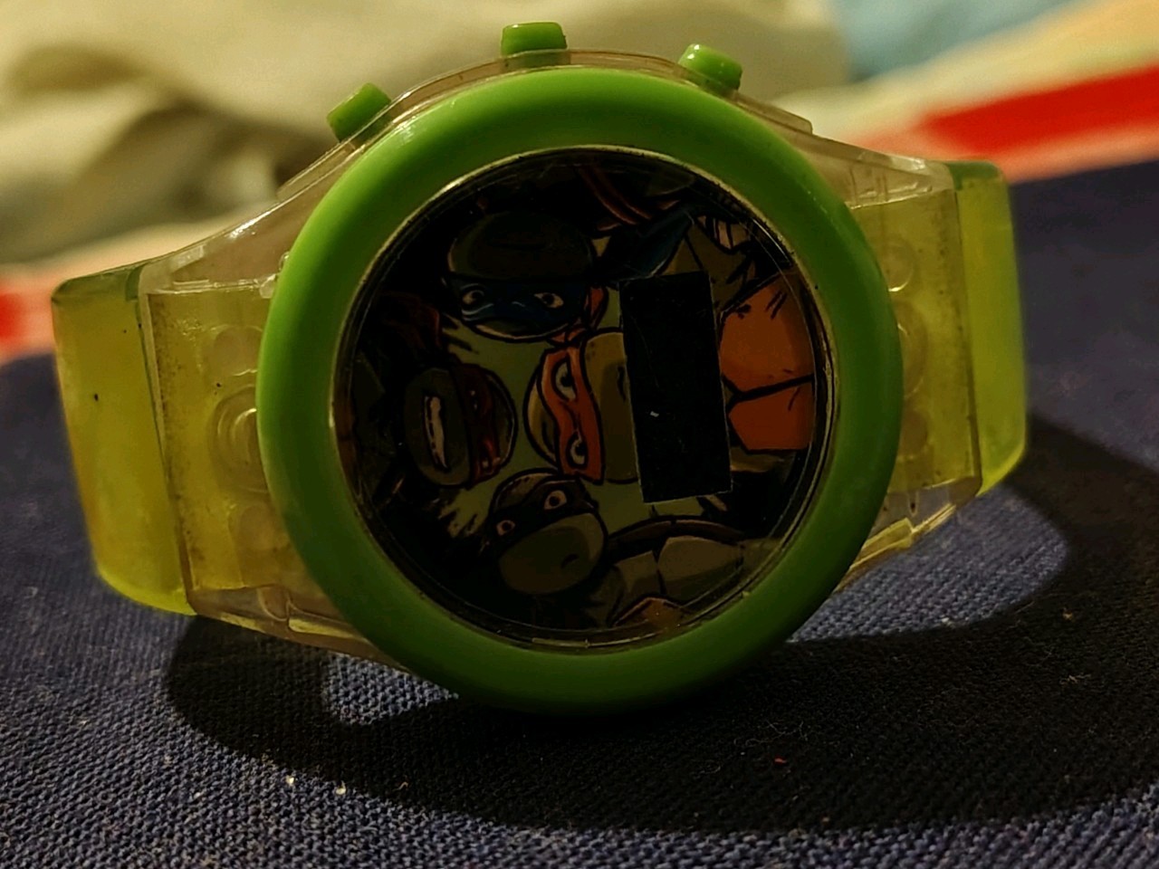 Nickelodeon TMNT Digital Light Up Watch Green Silicone Strap Ninja Turtles