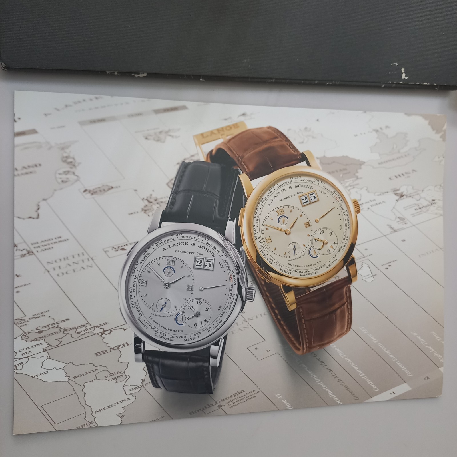 Rare 2005 A. Lange & Söhne Lange 1 Time Zone Press Kit & Technical Drawings