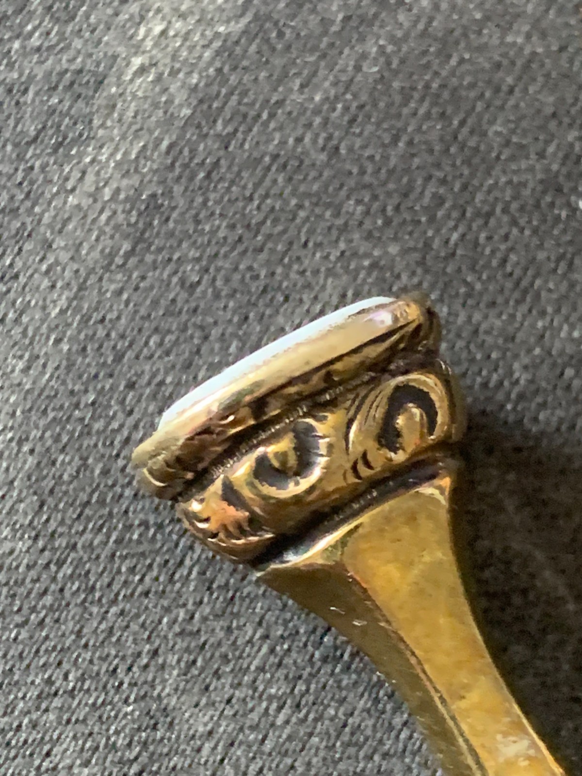 Pair Georgian-Victorian Hand Engraved Watch Key Trumpet Fobs with Agate Seal
